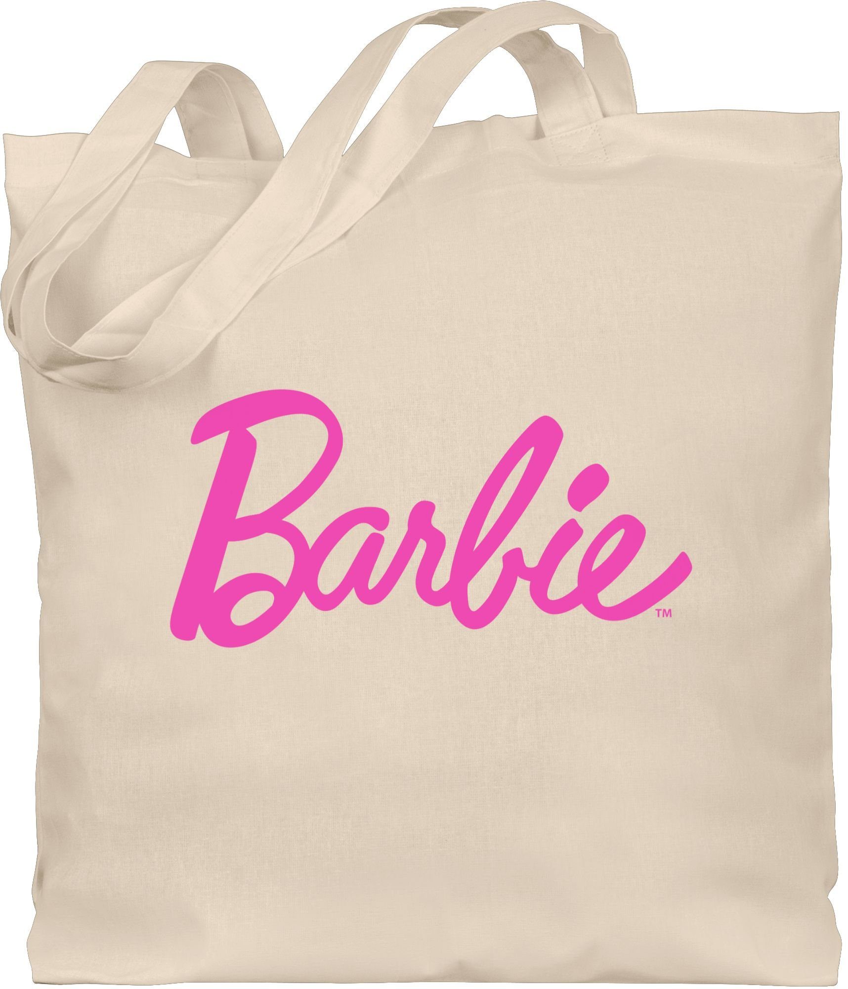 Barbie Barbie Logo 2 Umhängetasche Tasche Shirtracer Schriftzug, Naturweiß