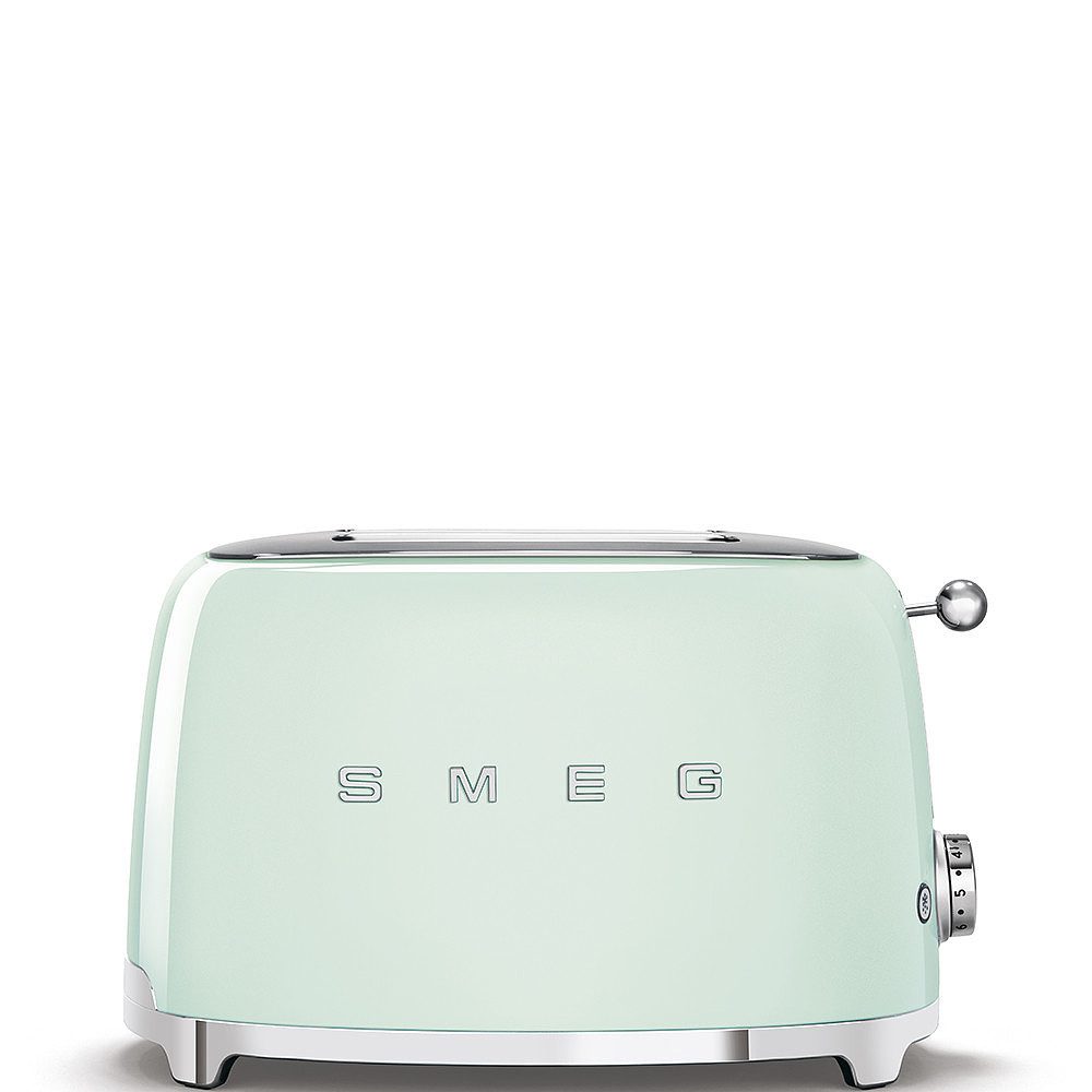 Smeg Toaster TSF01PGEU 2-Schlitz-Toaster Pastellgrün 50s Style kompakt