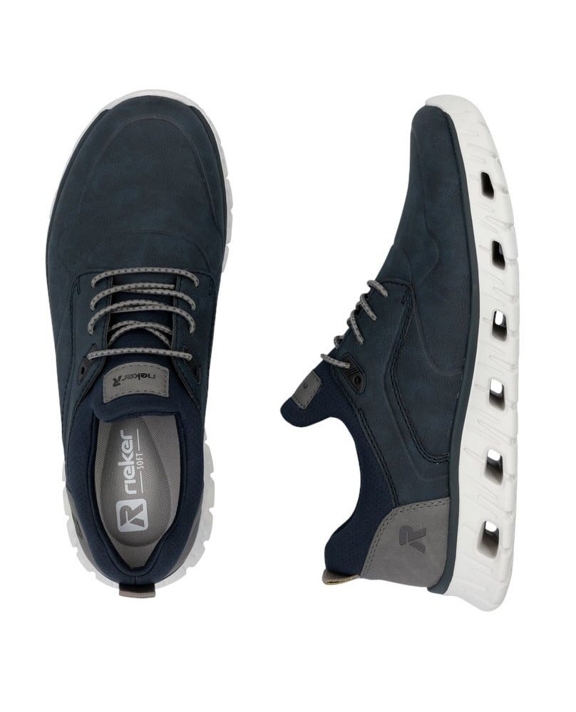 Rieker Slipper (Kunstleder) 04350-14 dunkelblau Herren Sneaker günstig online kaufen