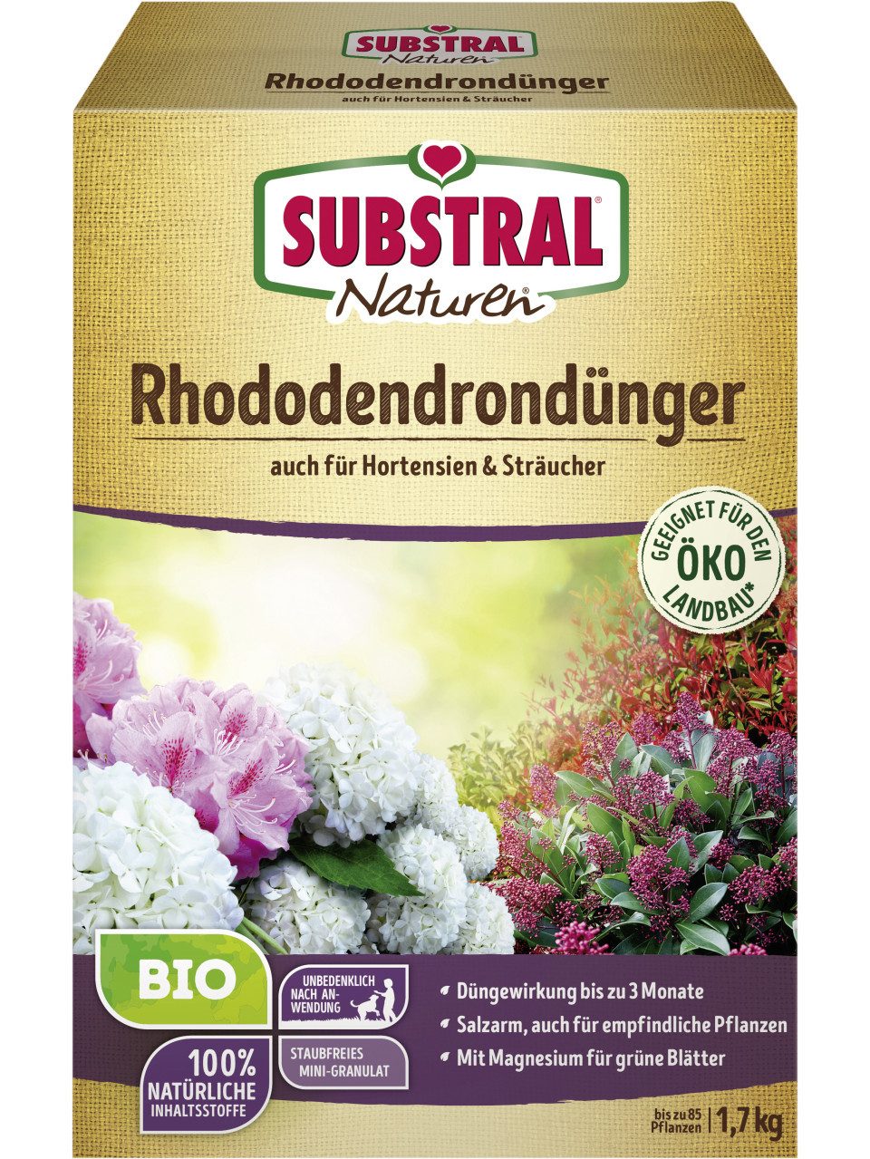 Substral Blumendünger Naturen Bio Rhododendrondünger 1,7 kg, Bio