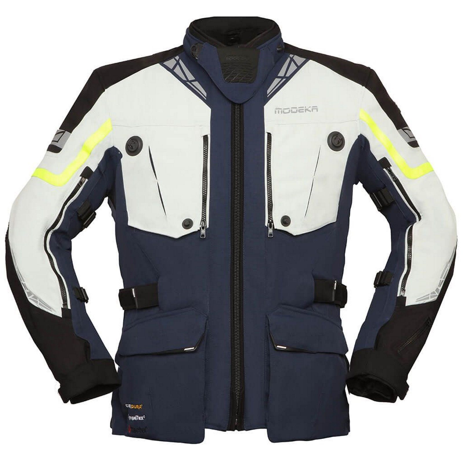 Motorradjacke Modeka Motorradjacke Panamericana II blau / hellgrau