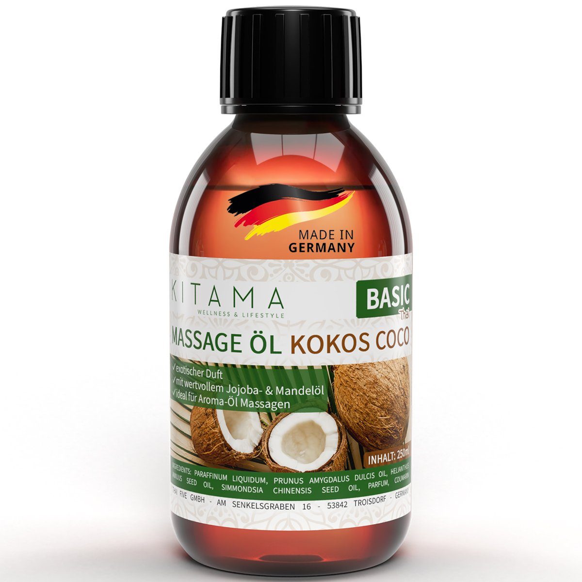 Massageöl mit Aroma - Körper-Öl für Massagen Pflegeöl Aroma-Öl Thai-Öl