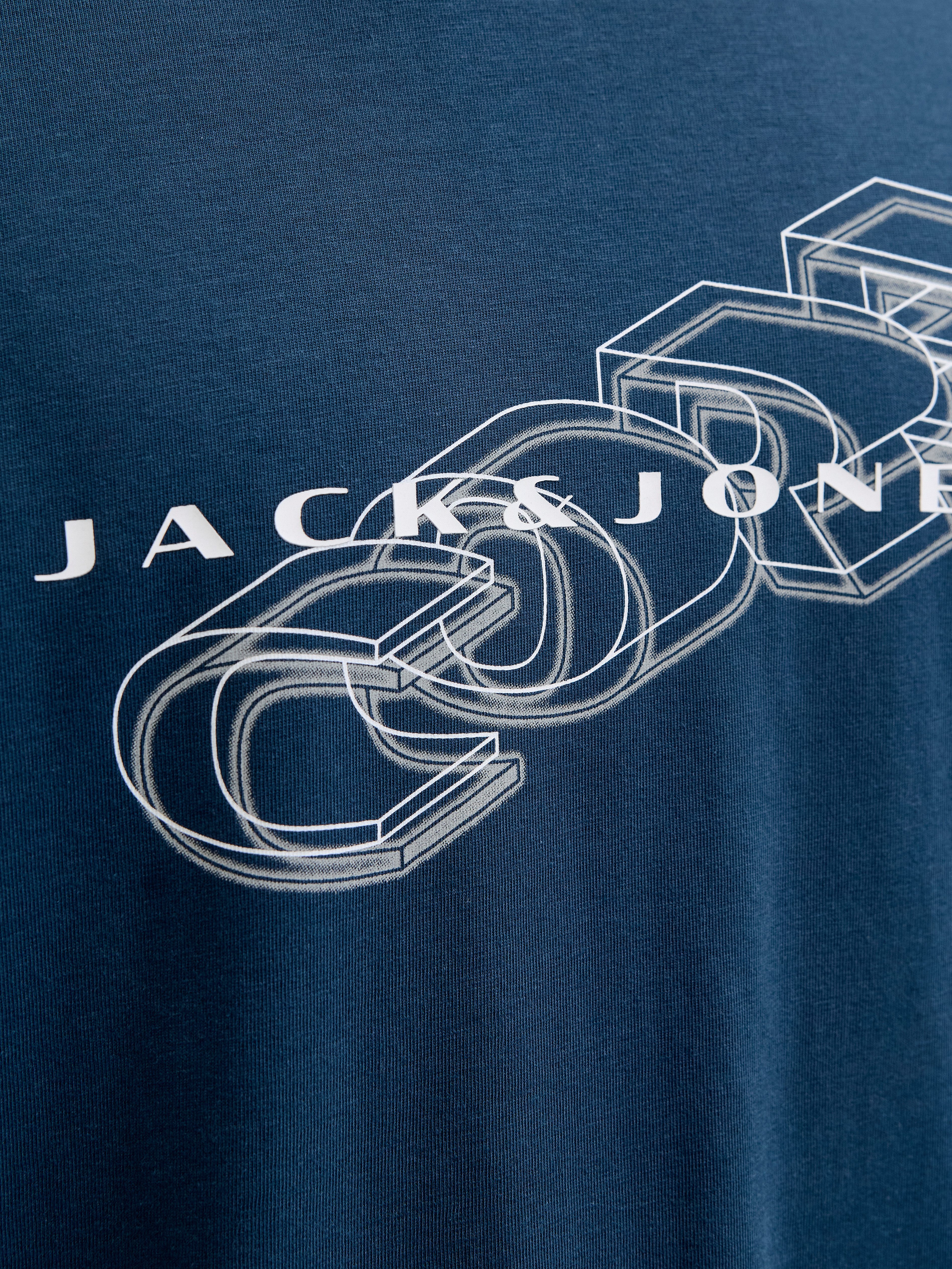 Jack & Jones PlusSize Kurzarmshirt JCOFUSION BIG BRANDING TEE SS CREW PLS
