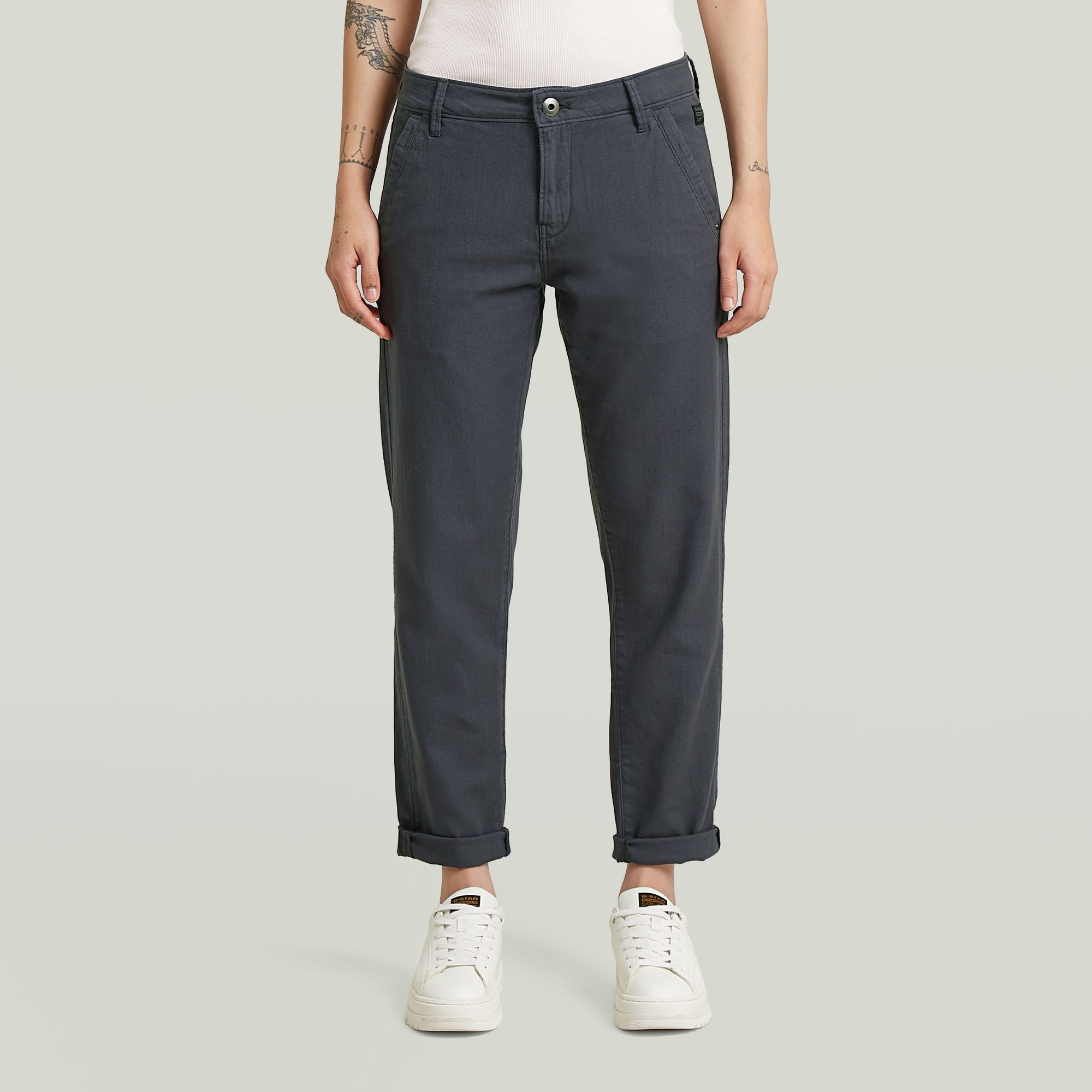 G-STAR Chinohose Kate Chino Boyfriend mit Relaxed Fit an Hüfte und Oberschenkeln