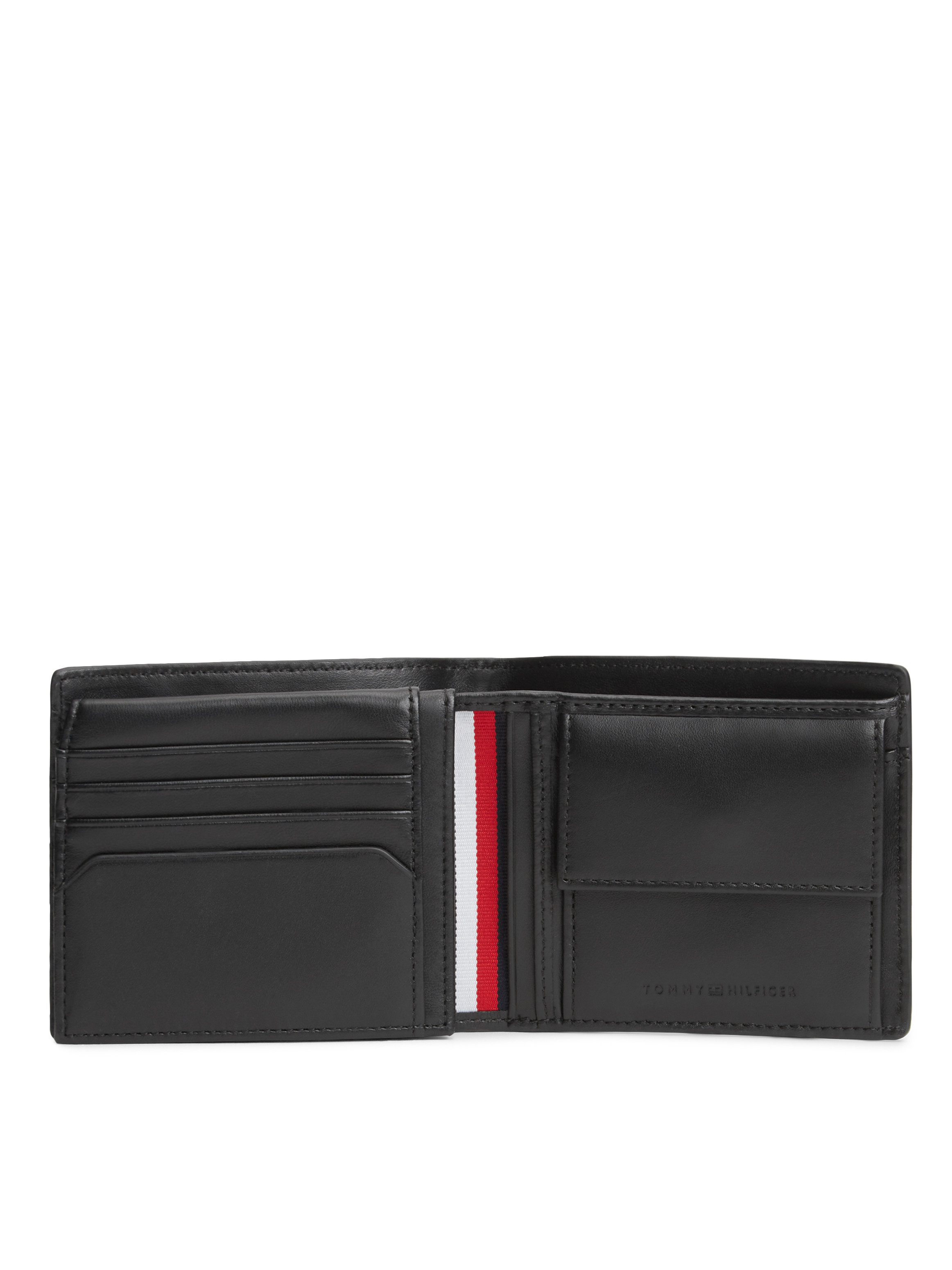 Tommy Hilfiger Geldbörse TH CENTRAL CC FLAP AND COIN, Unisex Portmonnaie, Geldbeutel mit Kontraststreifen innen – Bild 4 von 4