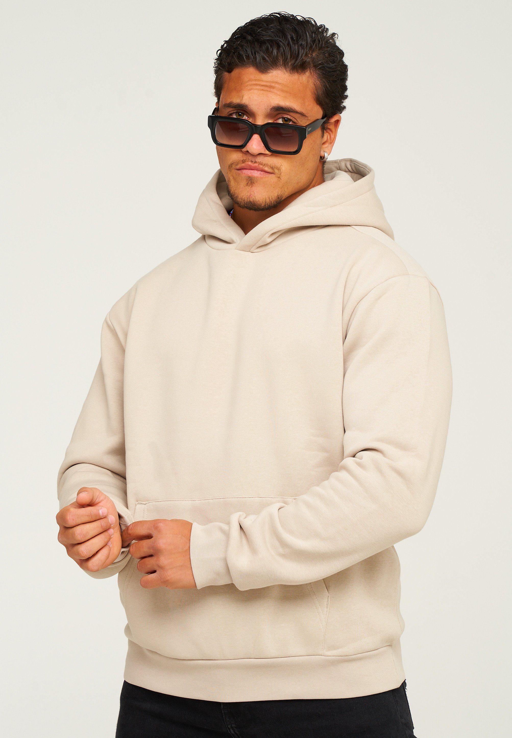 behype Hoodie BHHOBART Herren Basic Oversized günstig online kaufen