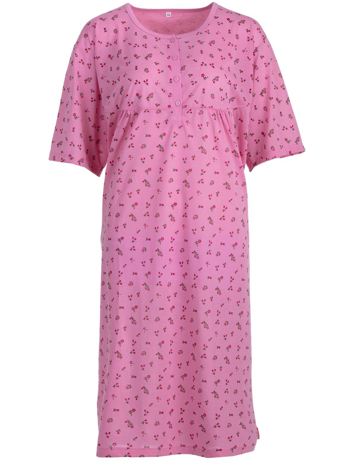 Lucky Nachthemd Nachthemd Kurzarm - Floral 3XL-6XL