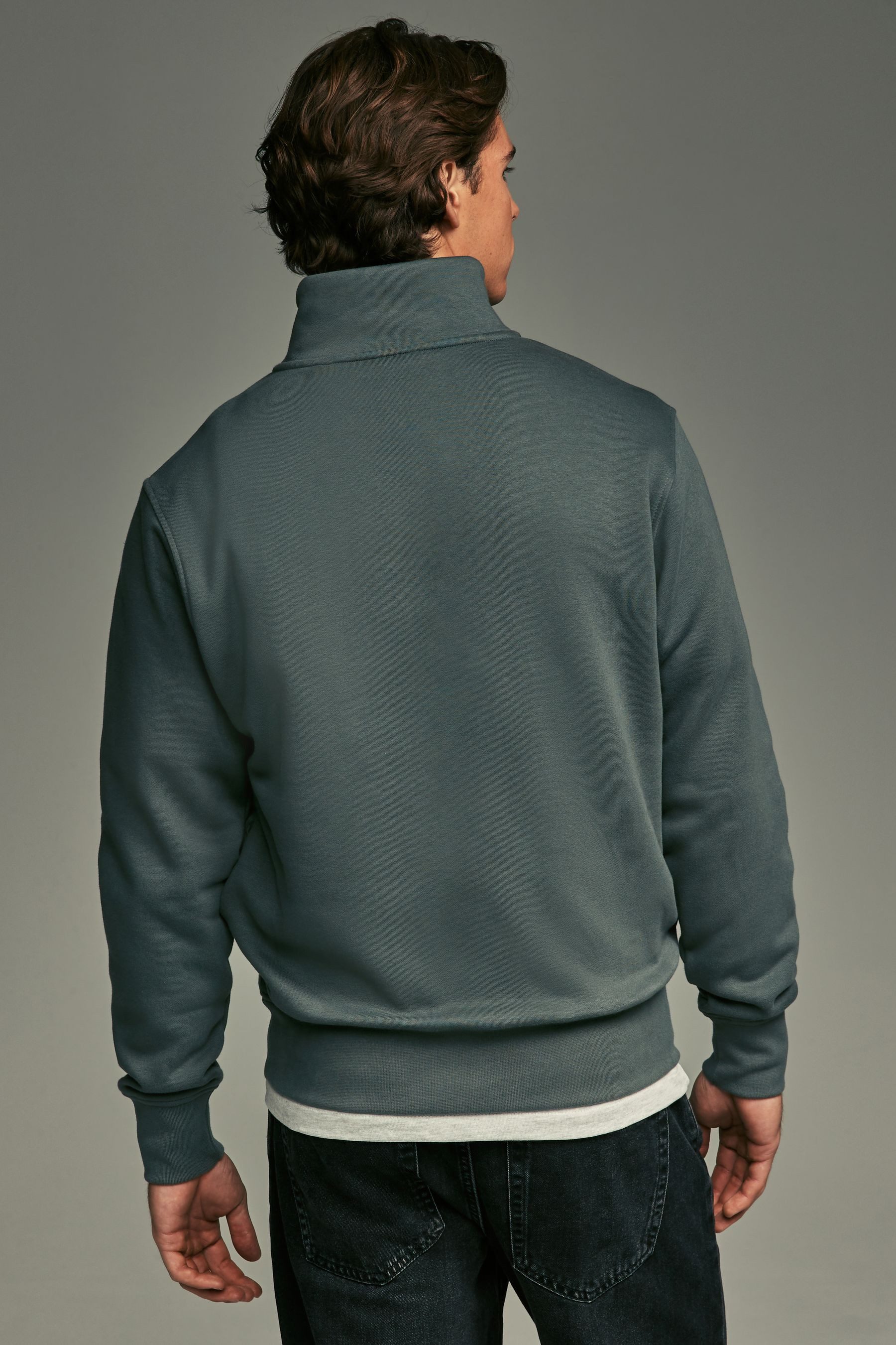 Next Sweatshirt Jersey-Sweatshirt mit Reißverschlusskragen (1-tlg) günstig online kaufen