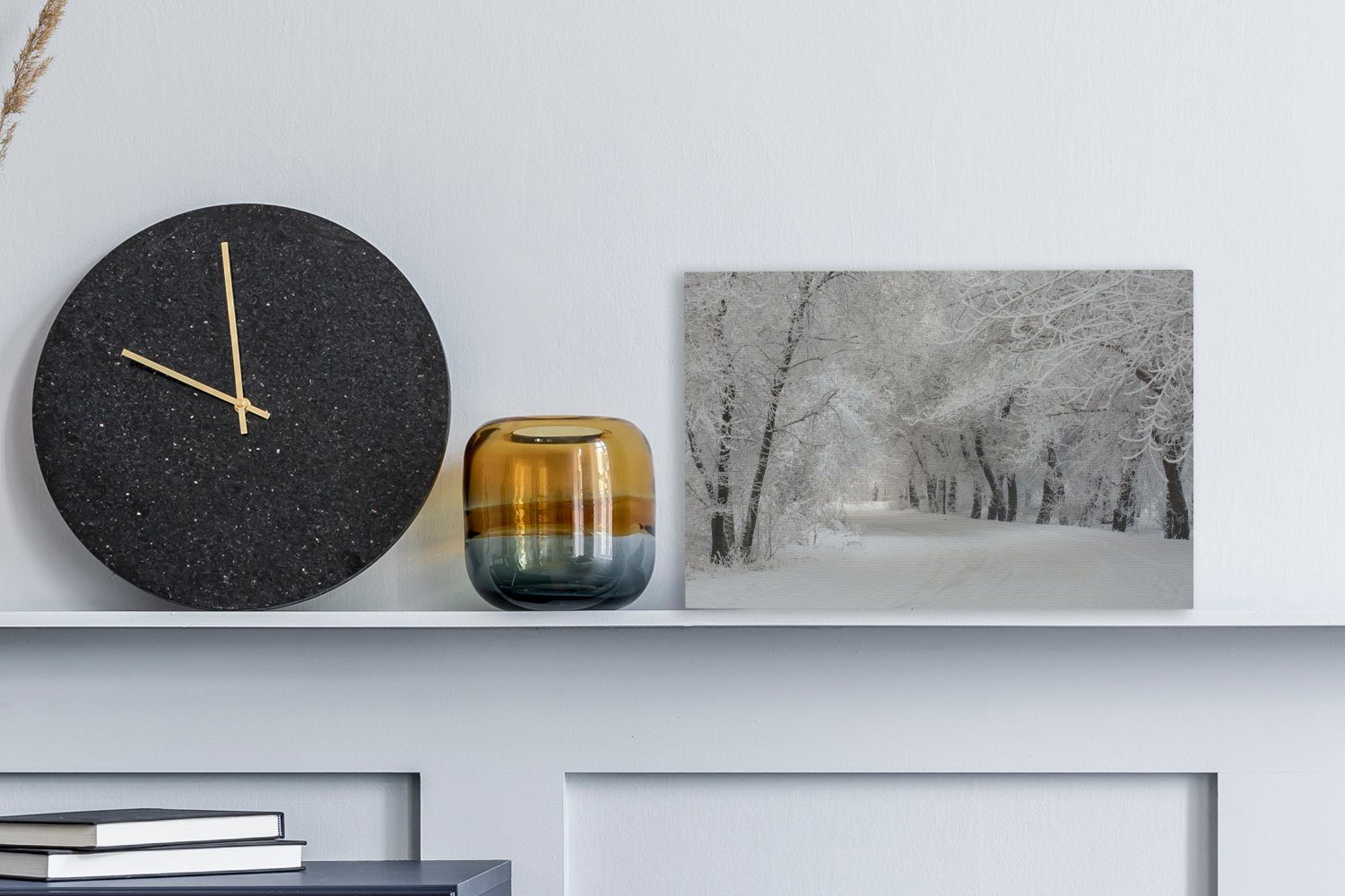 OneMillionCanvasses® Leinwandbild Bäume - Schnee - günstig online kaufen