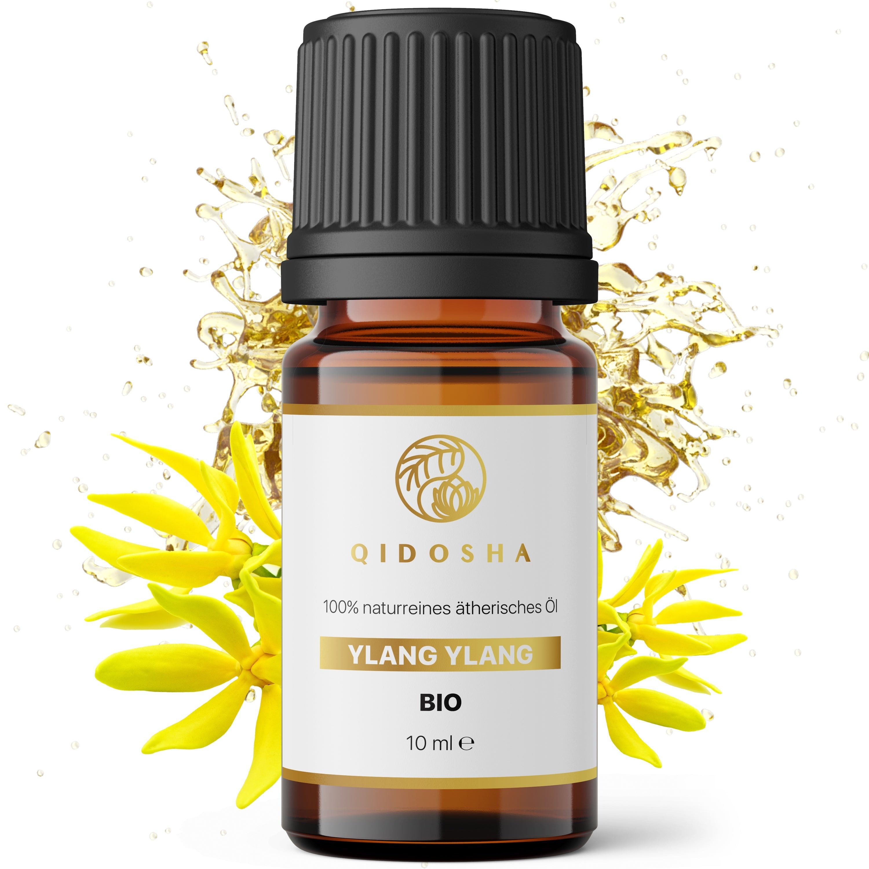 QIDOSHA Duftöl Ylang Ylang - Ätherisches Öl - BIO Ylang Ylang (Muskateller-Salbei Sage)