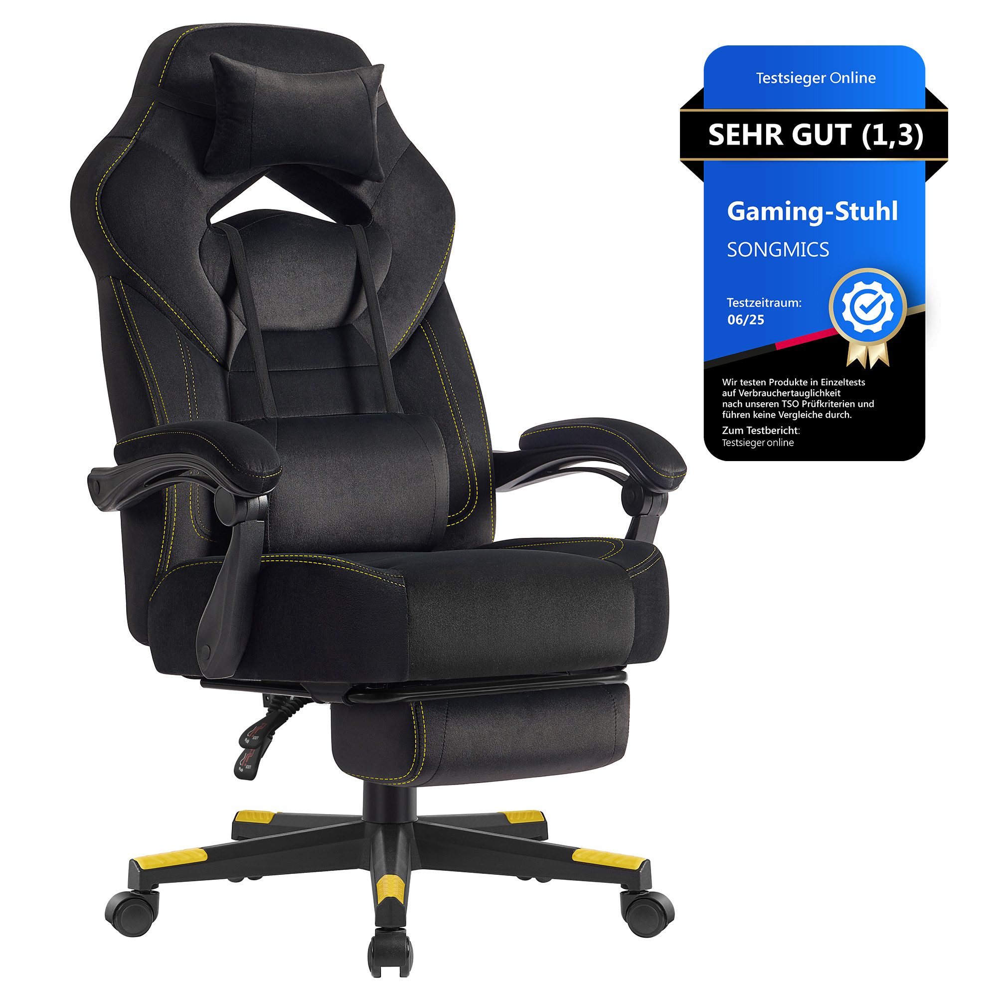 SONGMICS Bürostuhl, Gaming-Stuhl, Computerstuhl, ergonomisches Design, mit günstig online kaufen