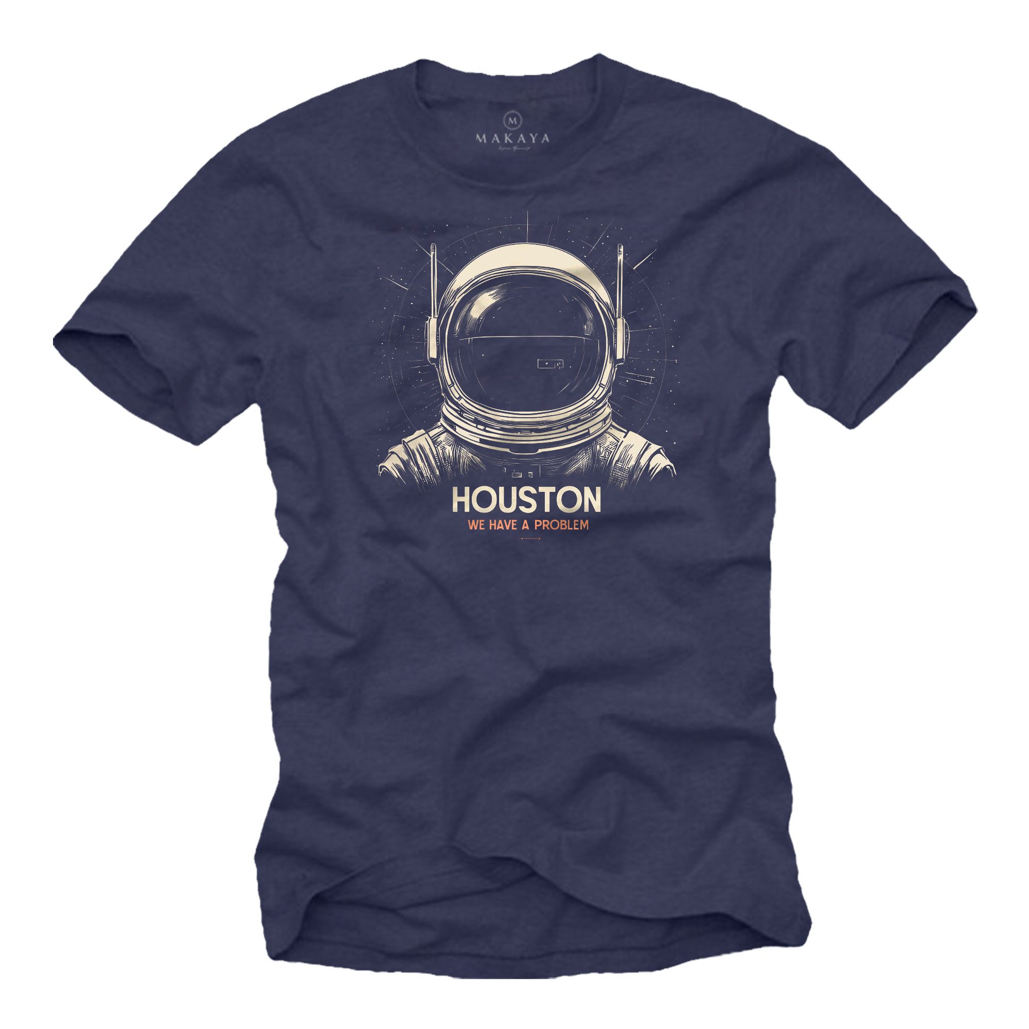 MAKAYA Print-Shirt mit Astronautenmotiv für Herren günstig online kaufen