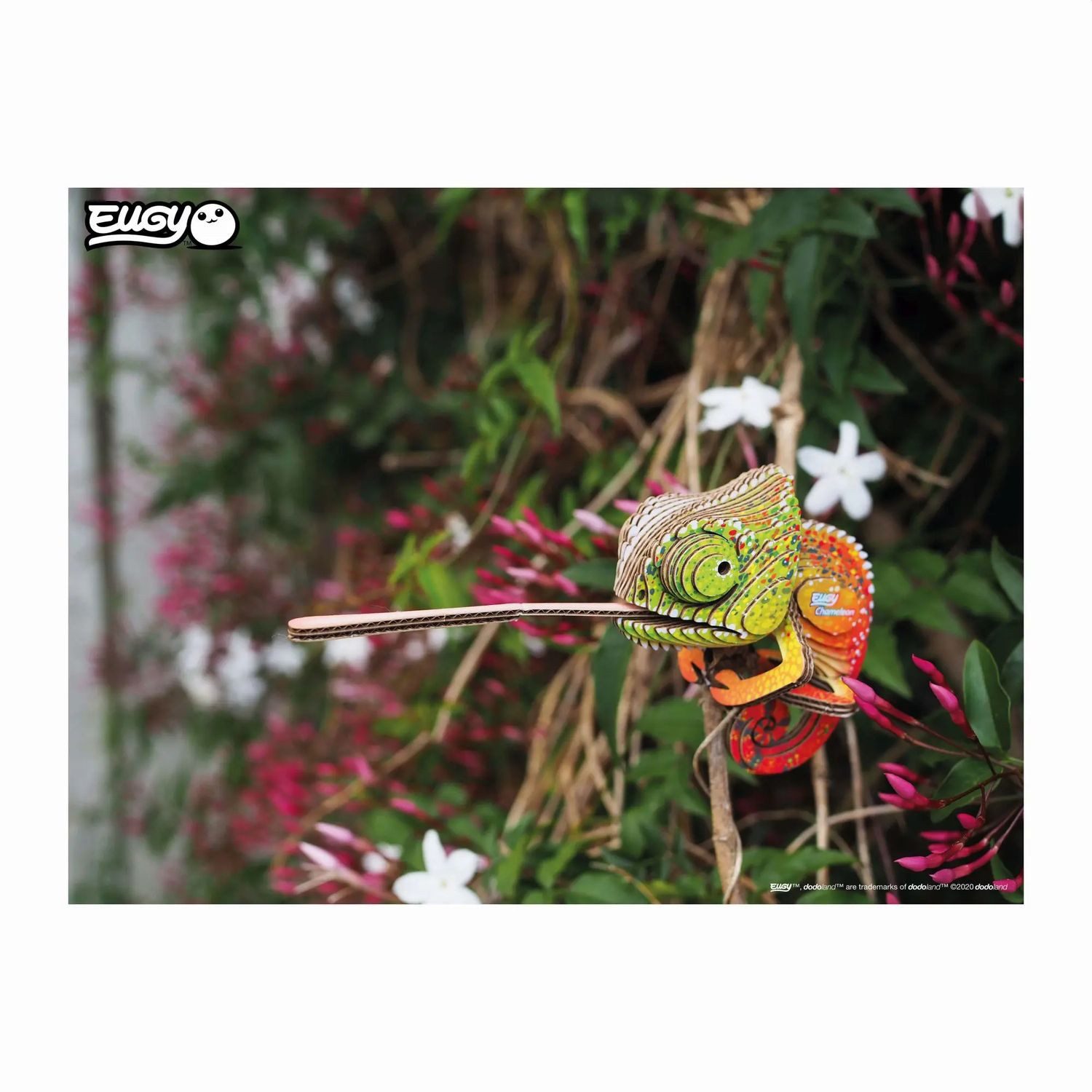 BrainBox Spiel EUGY - 3D Bastelset Chamäleon