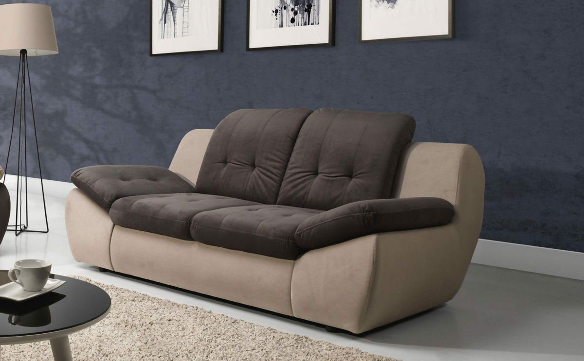 Europe Zweisitzer Sofa Designer Relax JVmoebel Luxus in Beiger Sitzer Polstersofas, Made Sofa