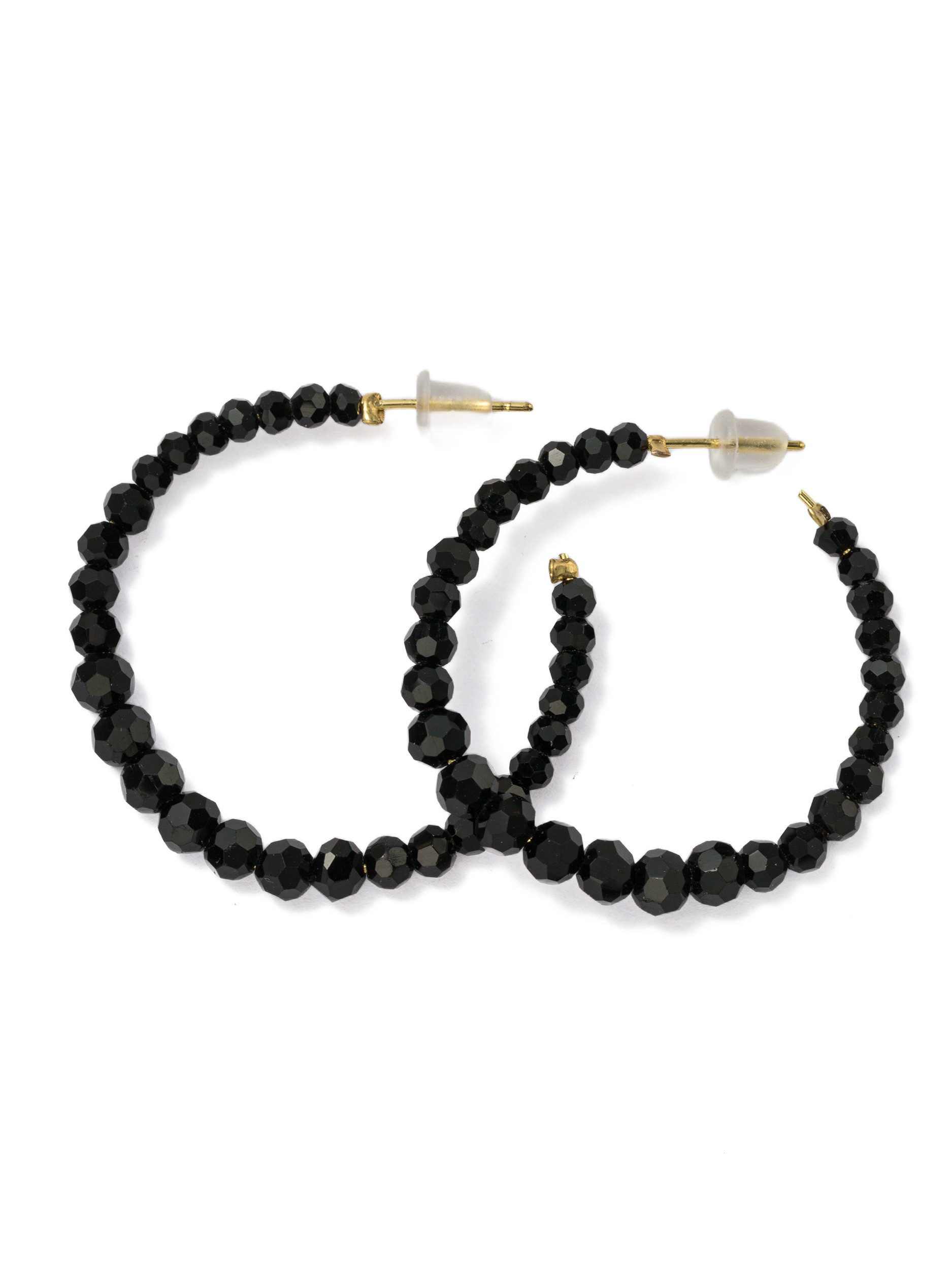 Aniston JEWELRY & WATCHES Paar Creolen Schmuck Geschenk Kupfer Ohrschmuck Ohrringe, Made in Germany - mit Glasstein