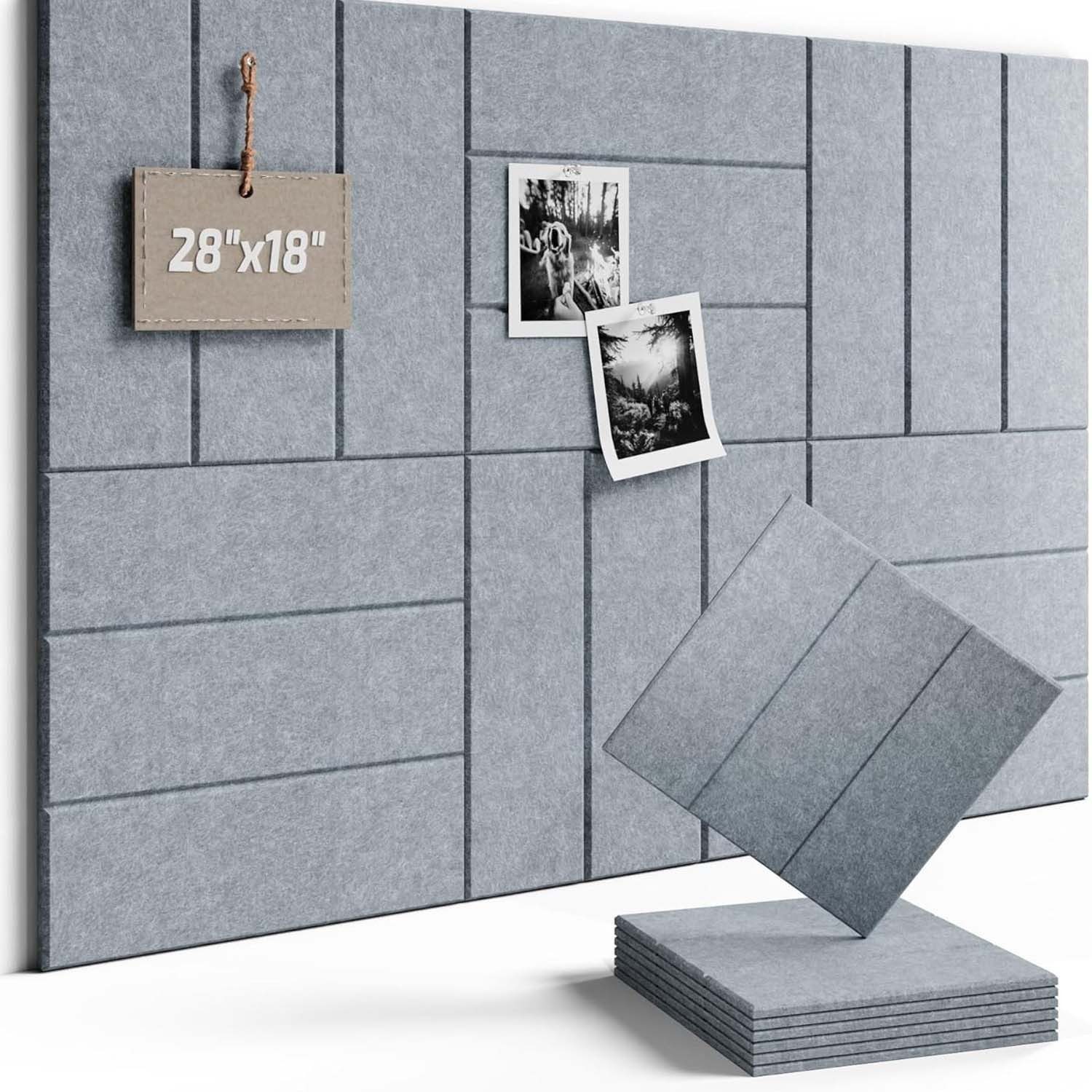Diwzbyn Pinnwand 12 Stück Filz Pinnwand Memoboard Selbstklebend