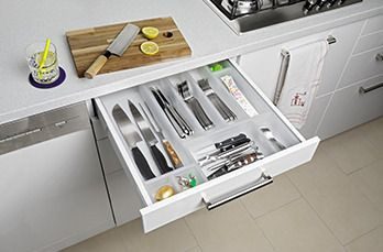 ROTHO Küchenorganizer-Set Rotho Ordnungssystem Basic 38 x 15 x 5 cm