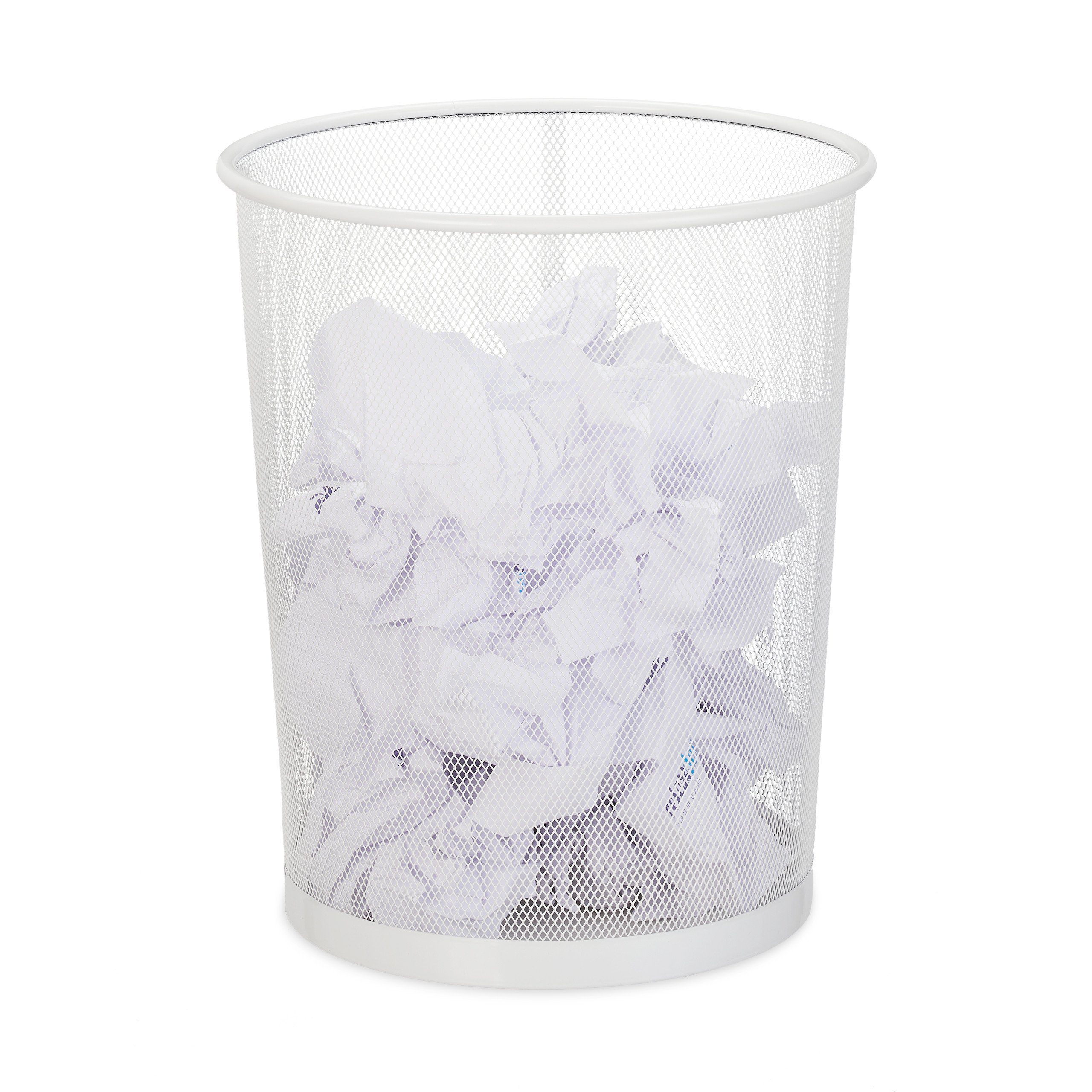 relaxdays Papierkorb 2 x Papierkorb groß