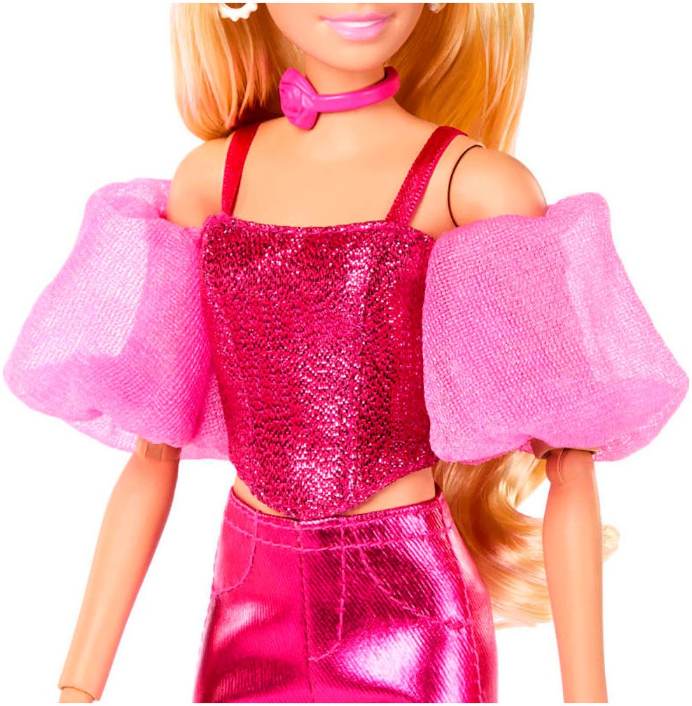 Barbie Anziehpuppe Barbie Deluxe Style im pinken Metallic Outfit