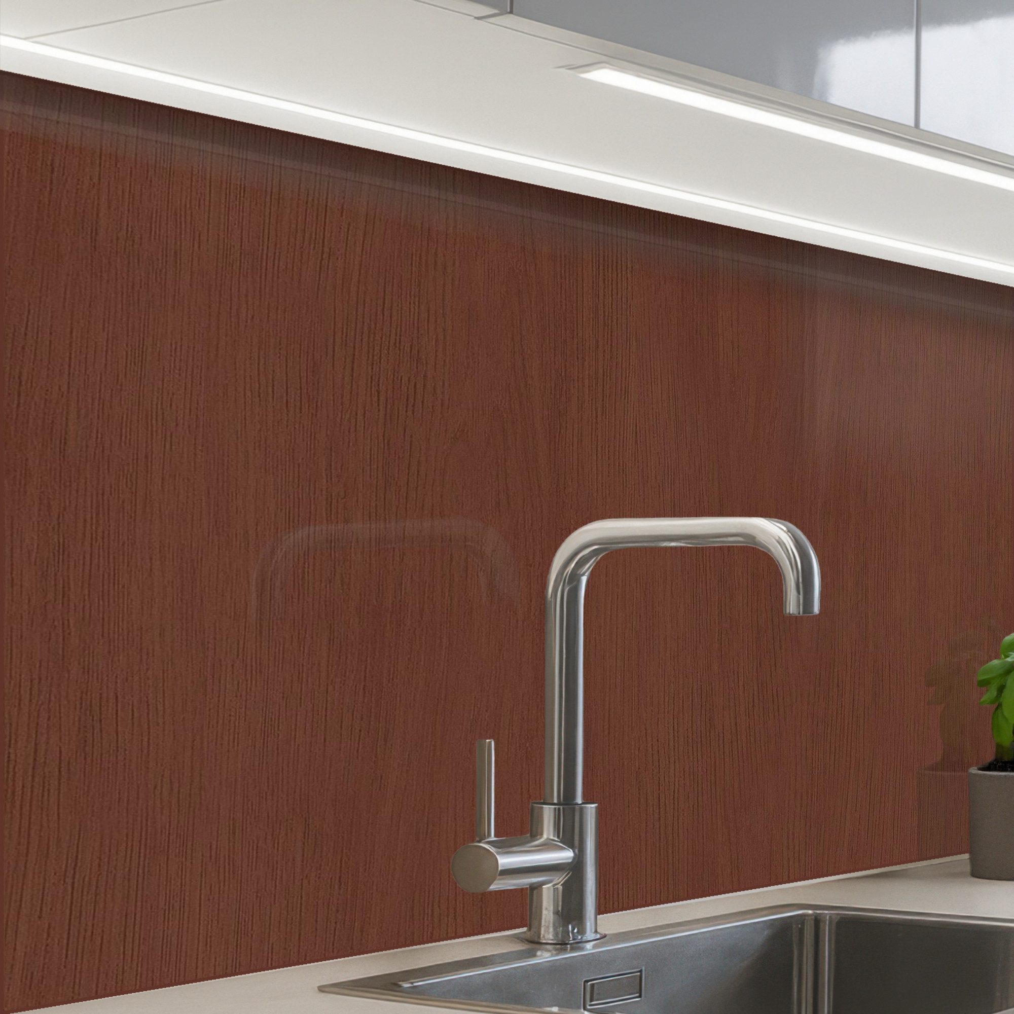 KitchenYeah Küchenrückwand selbstklebend Holz - Regal günstig online kaufen