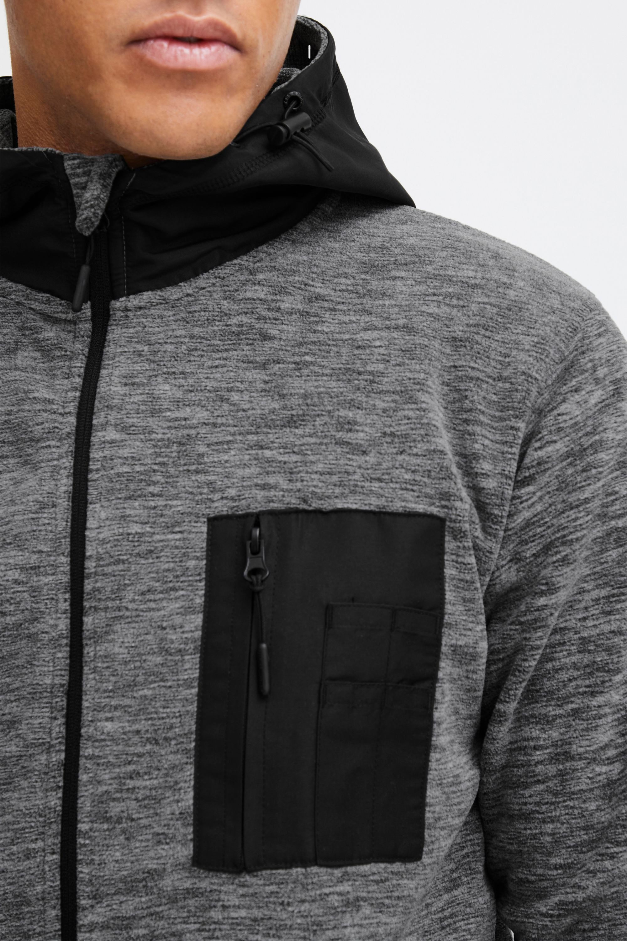 Indicode Fleecejacke IDWilmot Herren Fleecejacke mit Kapuze
