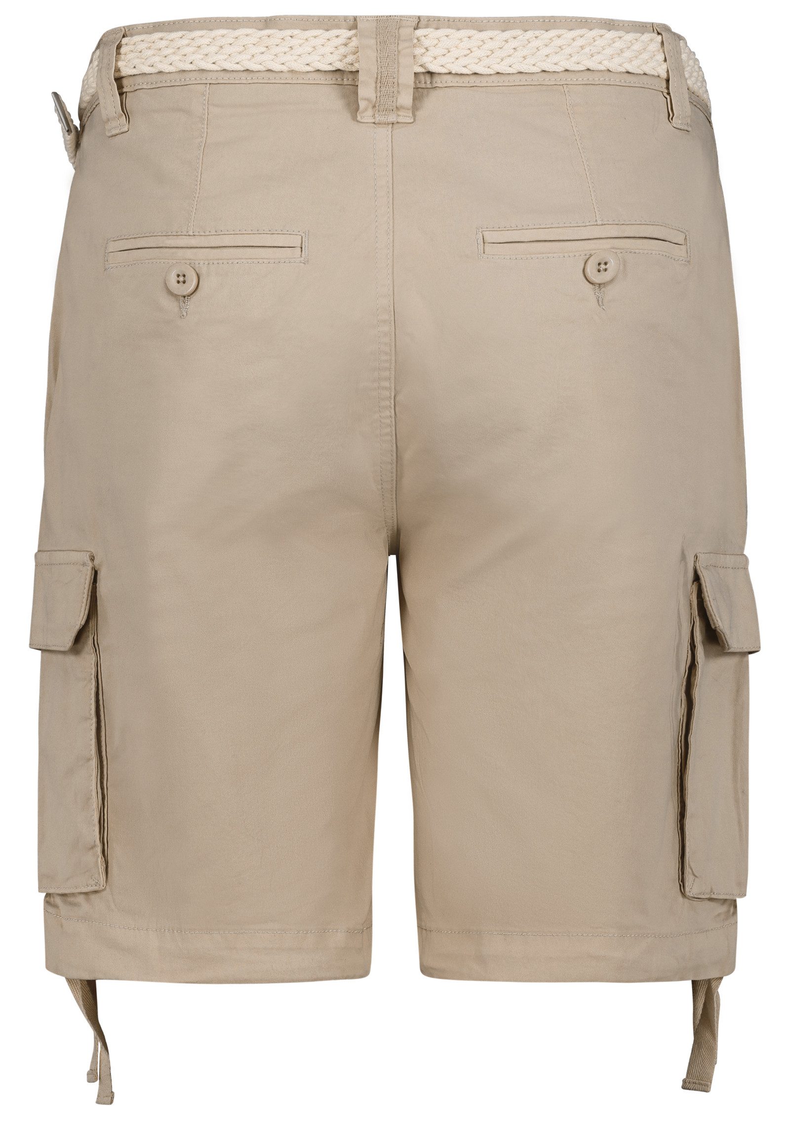 SUBLEVEL Bermudas Damen Shorts Cargobermuda mit Gürtel 5 Pocket, Sommerhose, kurze Hose, Bermudashorts – Bild 2 von 5