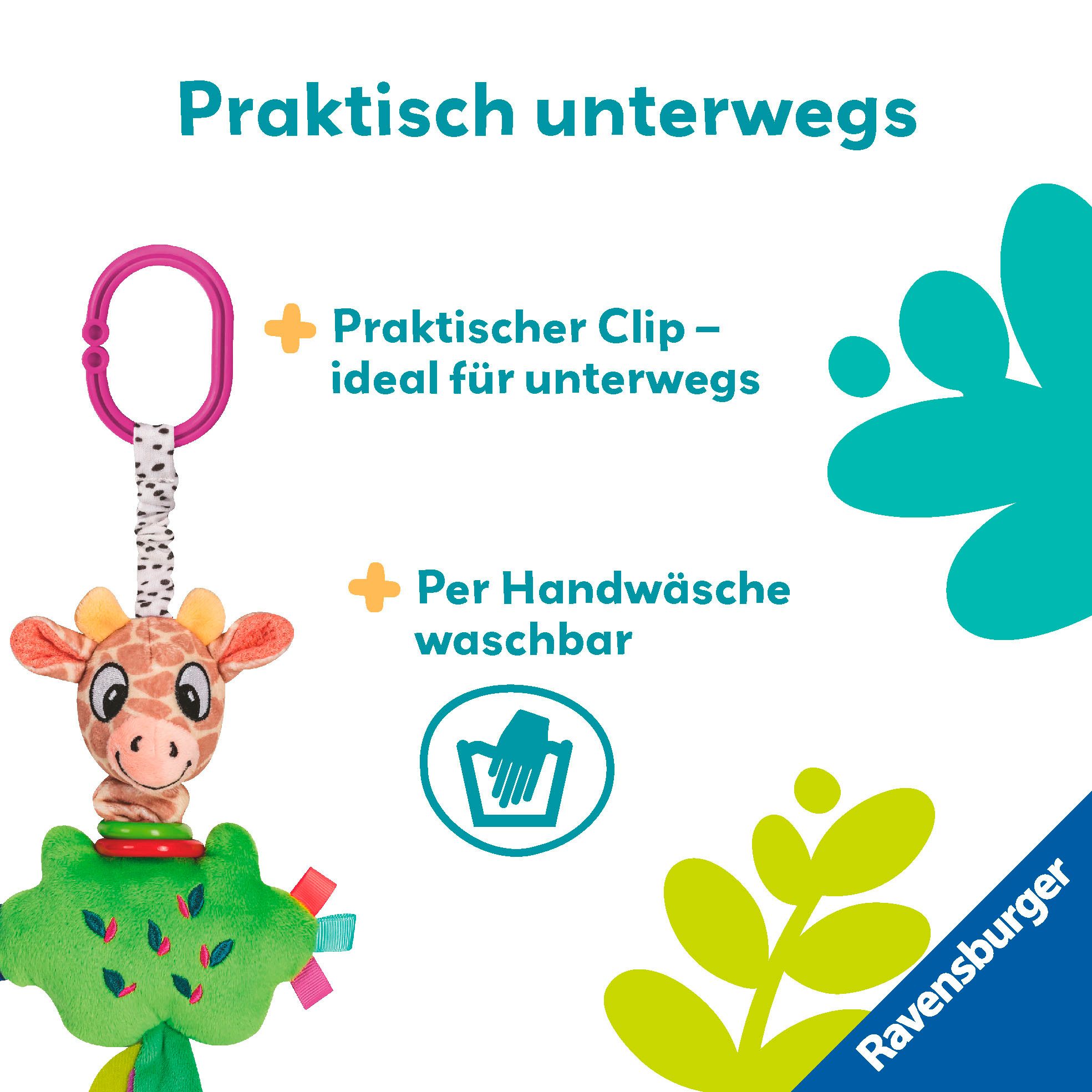 Ravensburger Greifspielzeug Play+ Zappel-Giraffe