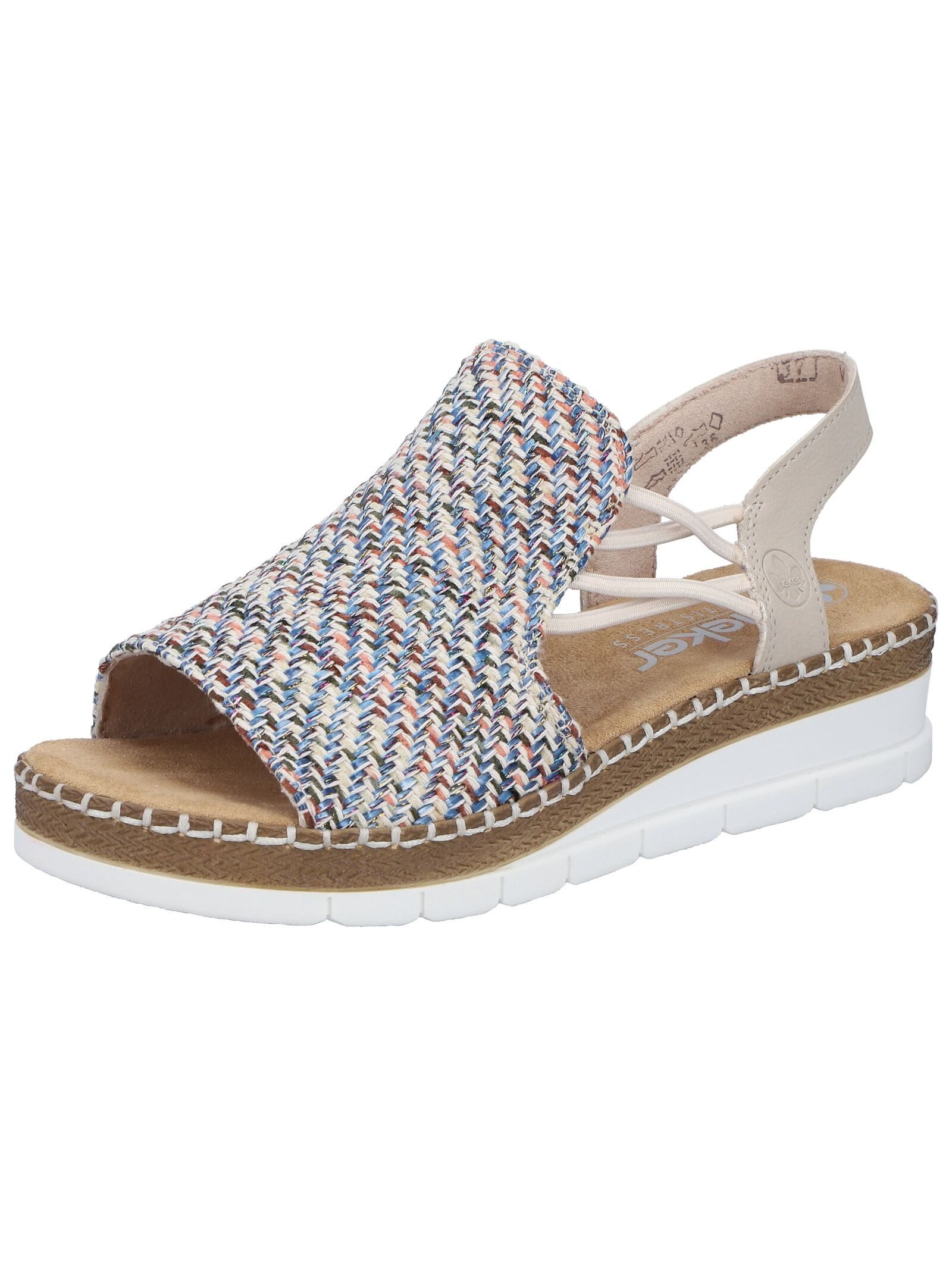 Rieker Rieker Sandalen Textil Keilsandalette
