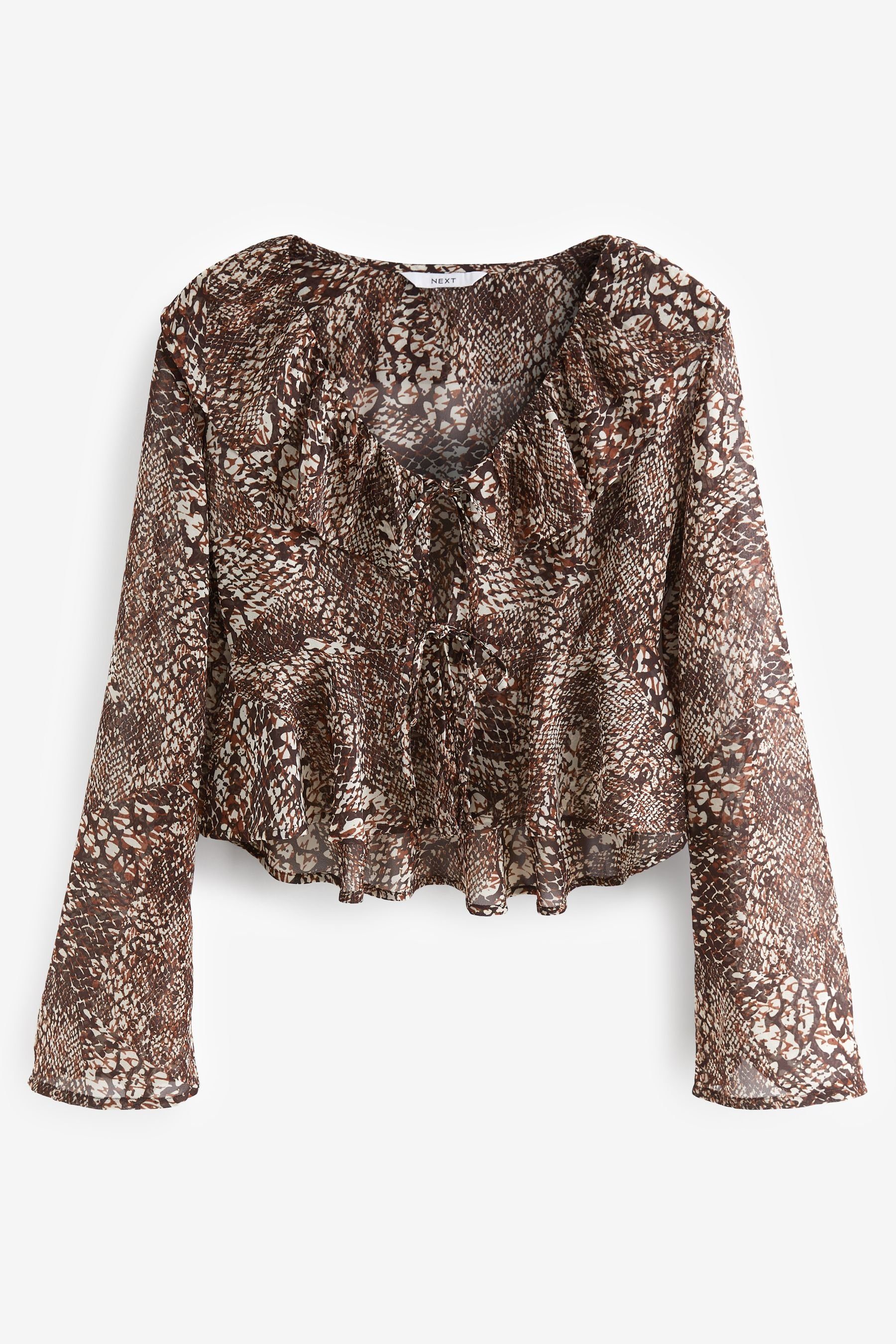 Next Langarmbluse Langärmlige Bluse mit Rüschen günstig online kaufen