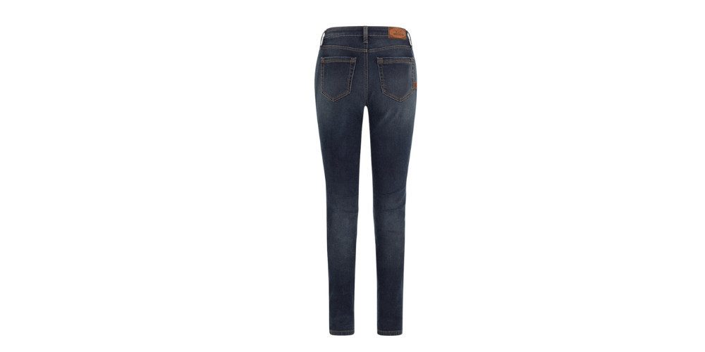 Rokker Motorradhose RT Mid Waist Slim Damen Motorradjeans Knieprotektoren enthalten