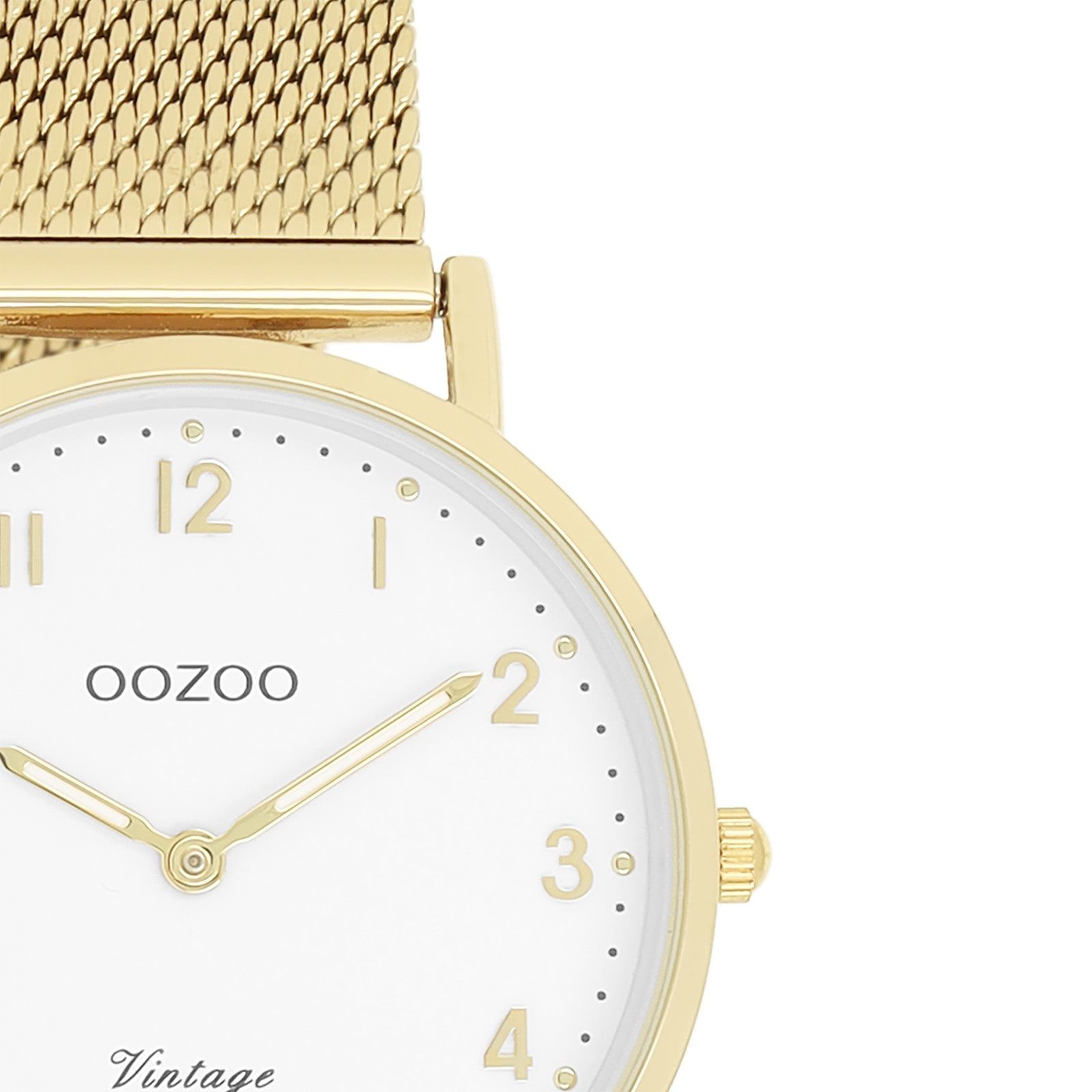 OOZOO Quarzuhr Oozoo Unisex Armbanduhr Vintage Series, (Analoguhr), Damen, Herrenuhr rund, mittel (ca. 32mm) Metallarmband, Fashion-Style