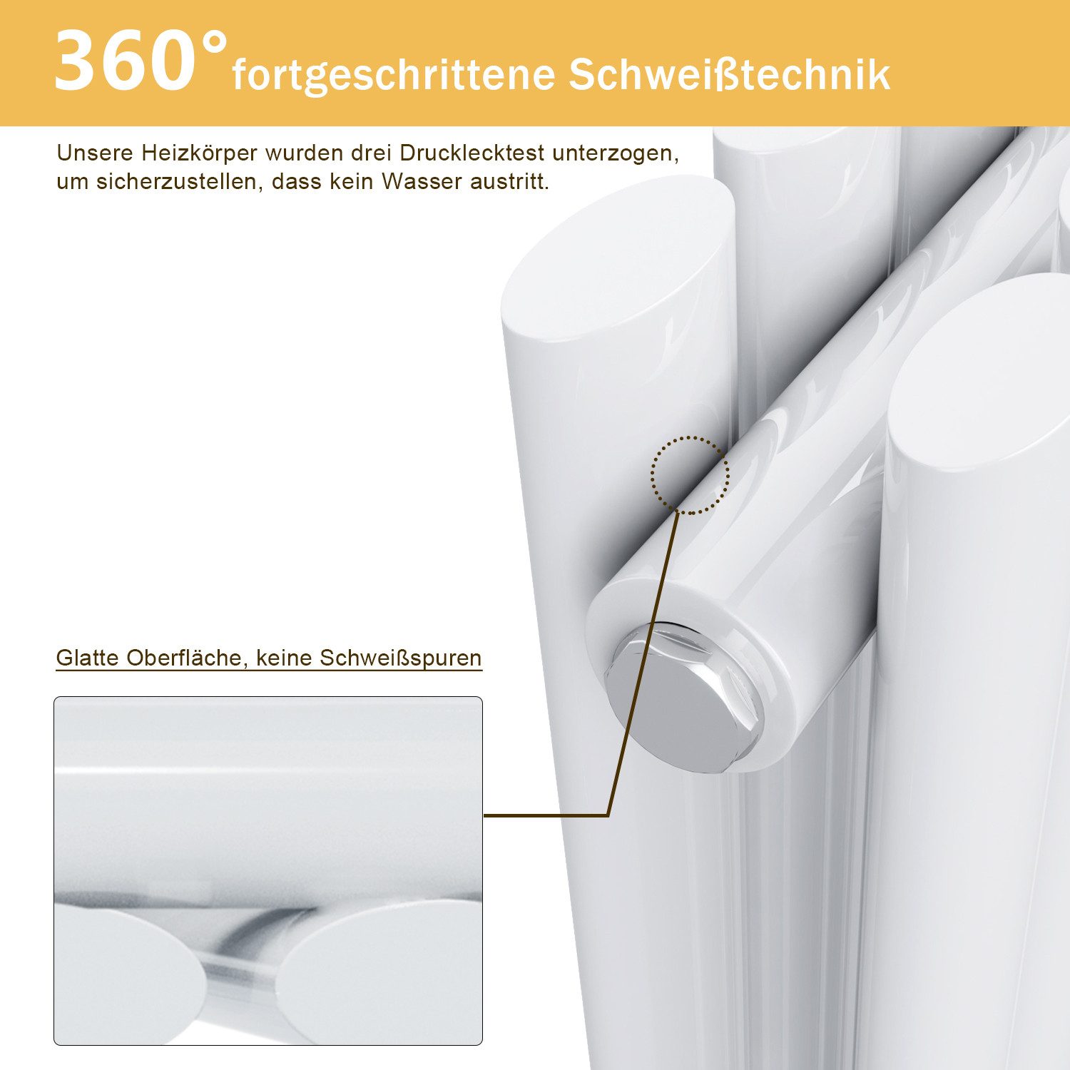 SONNI Badheizkörper Heizkörper Design Röhren Heizung modern, Weiß