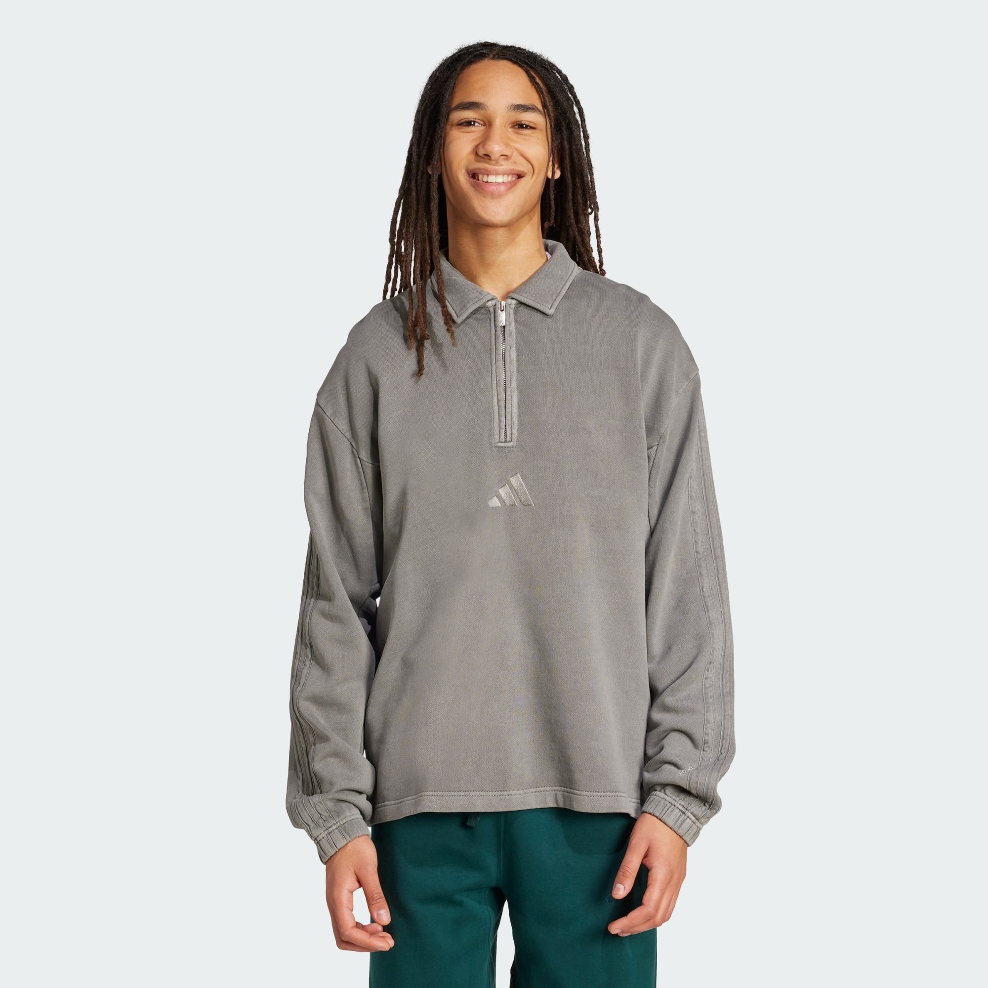 adidas Sportswear Sweatshirt ALL SZN FRENCH TERRY WASHED HALF-ZIP PULLOVER günstig online kaufen
