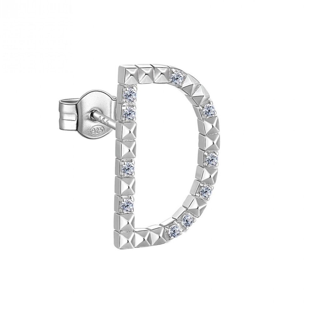 Rosato Ohrring-Set Silberner Einzelohrring mit Zirkonen D Cubica RZCU30