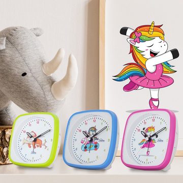 Selva Technik Wanduhr SELVA Exklusiv Kinderwecker, lautlos, mit Licht