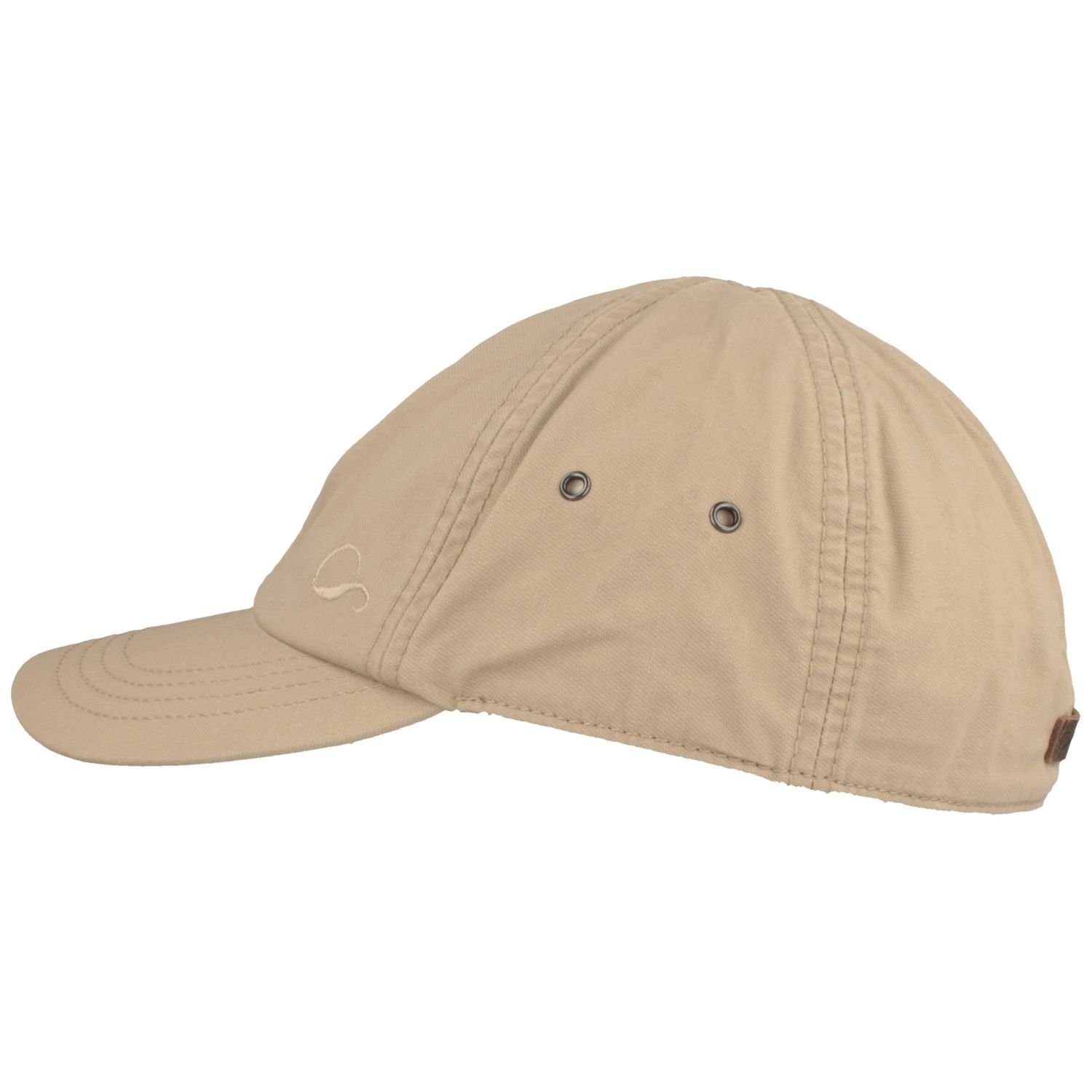 40+ Cap mit Baumwolle Göttmann Baseball beige UV-Schutz 10 aus