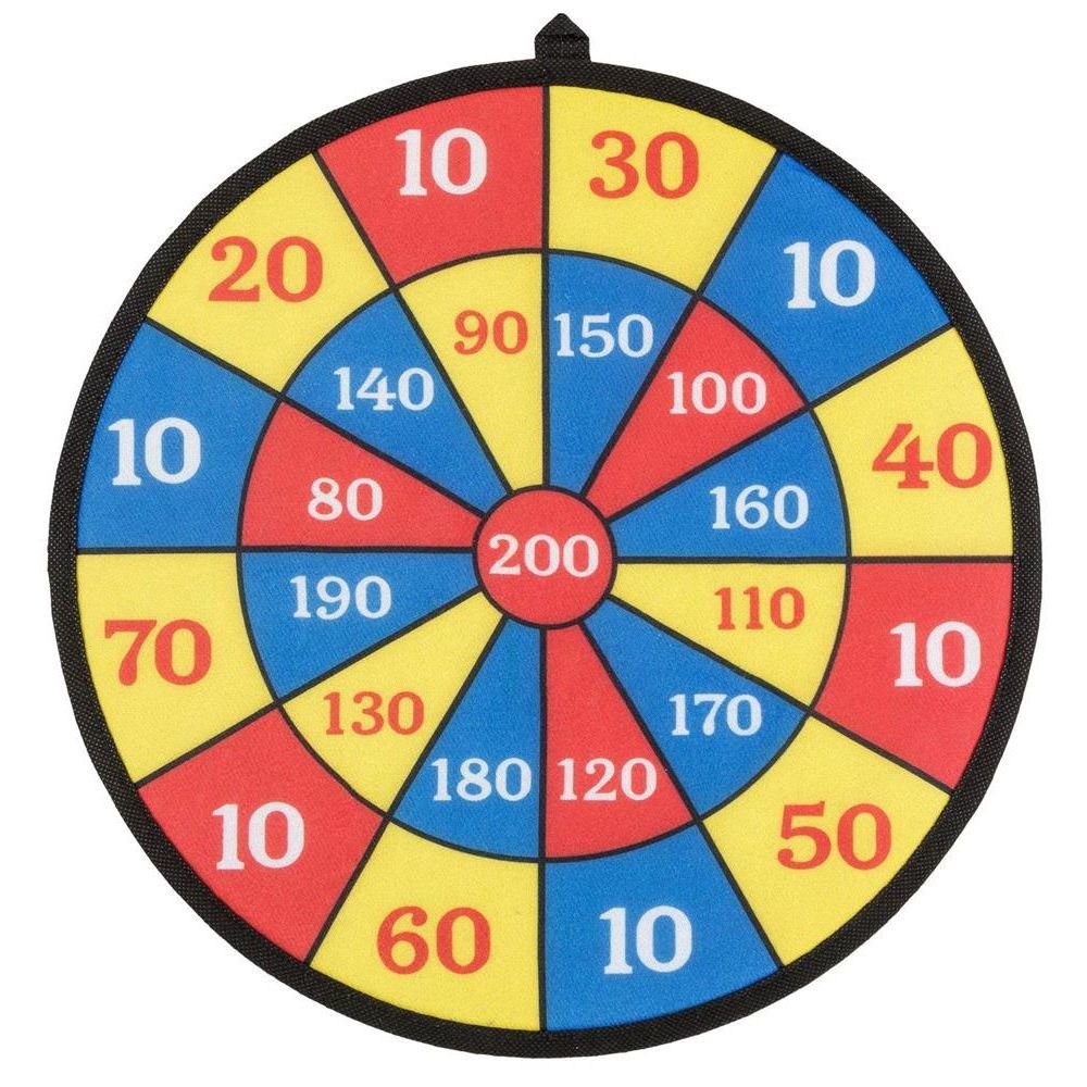 Idena Dartscheibe, mit 4 Klettbällen, Bunt, 35 cm