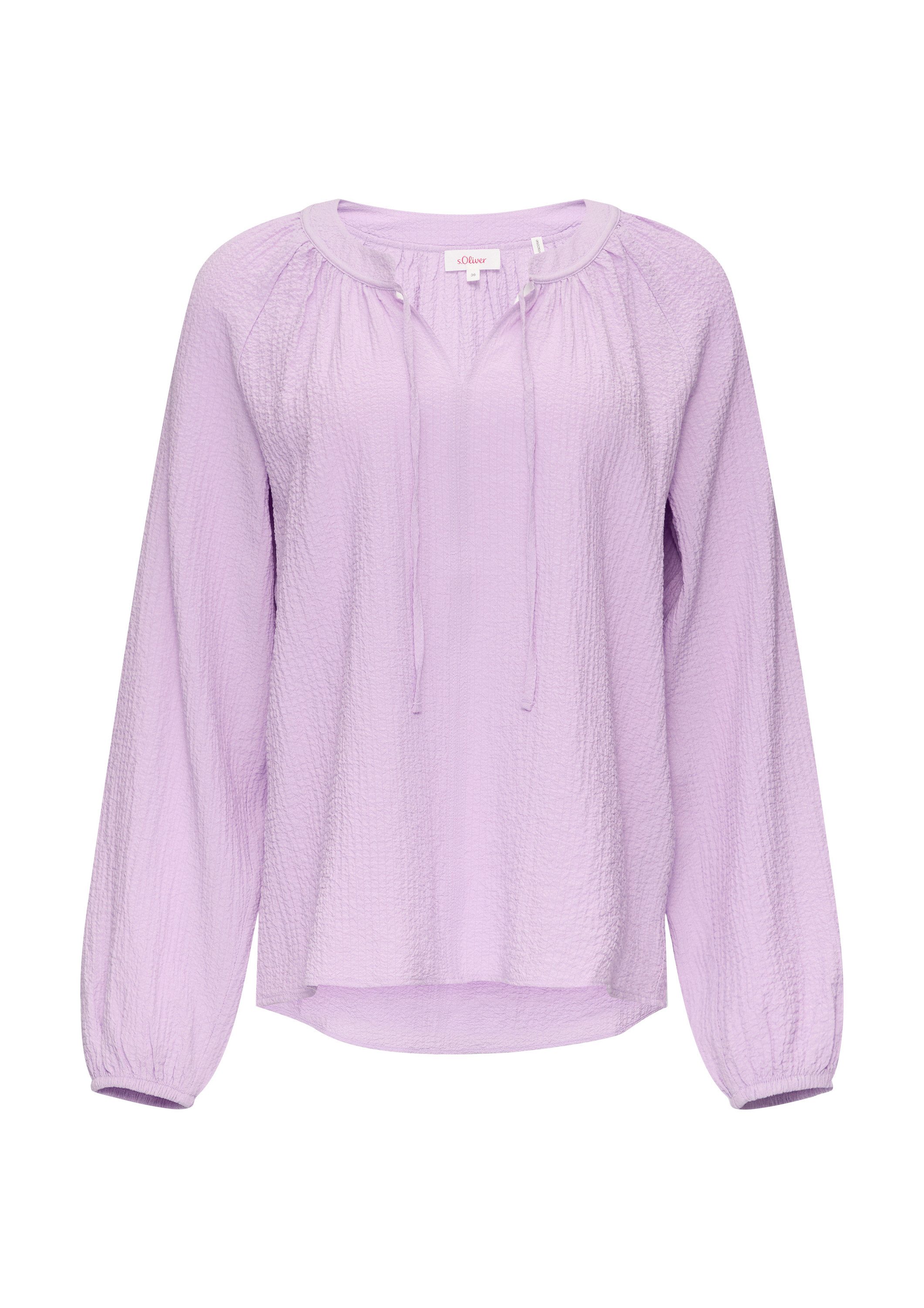 s.Oliver Langarmbluse Bluse Strukturierte Bluse mit günstig online kaufen