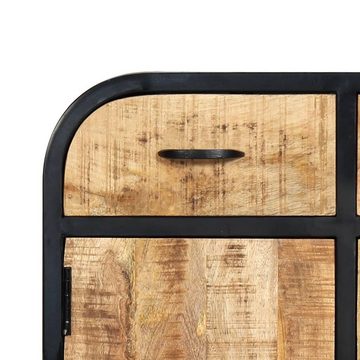 furnicato Sideboard 60x30x75 cm Mango-Massivholz und Eisen