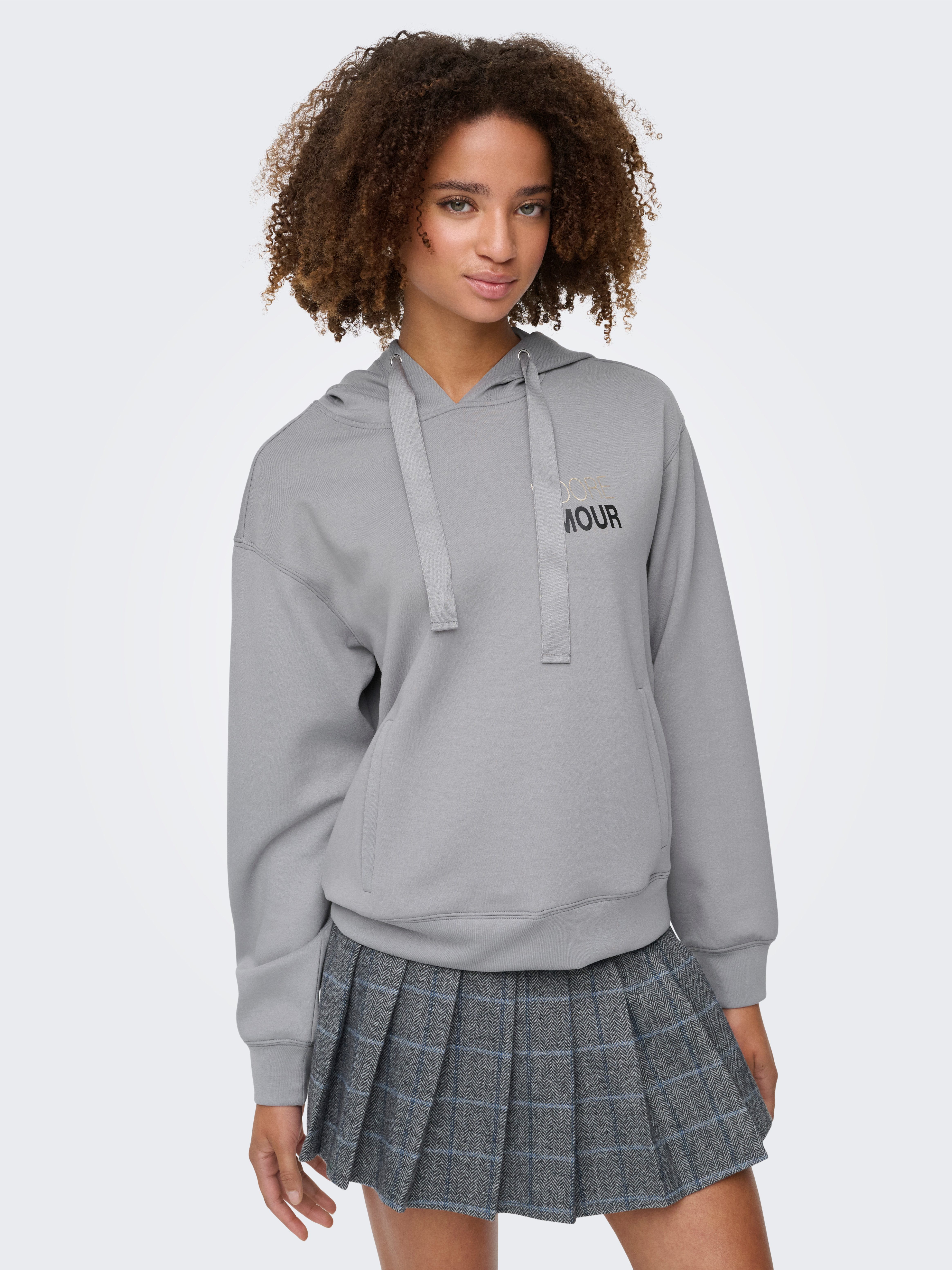 ONLY Kapuzensweatshirt ONLALINA LIFE L/S PRINT günstig online kaufen