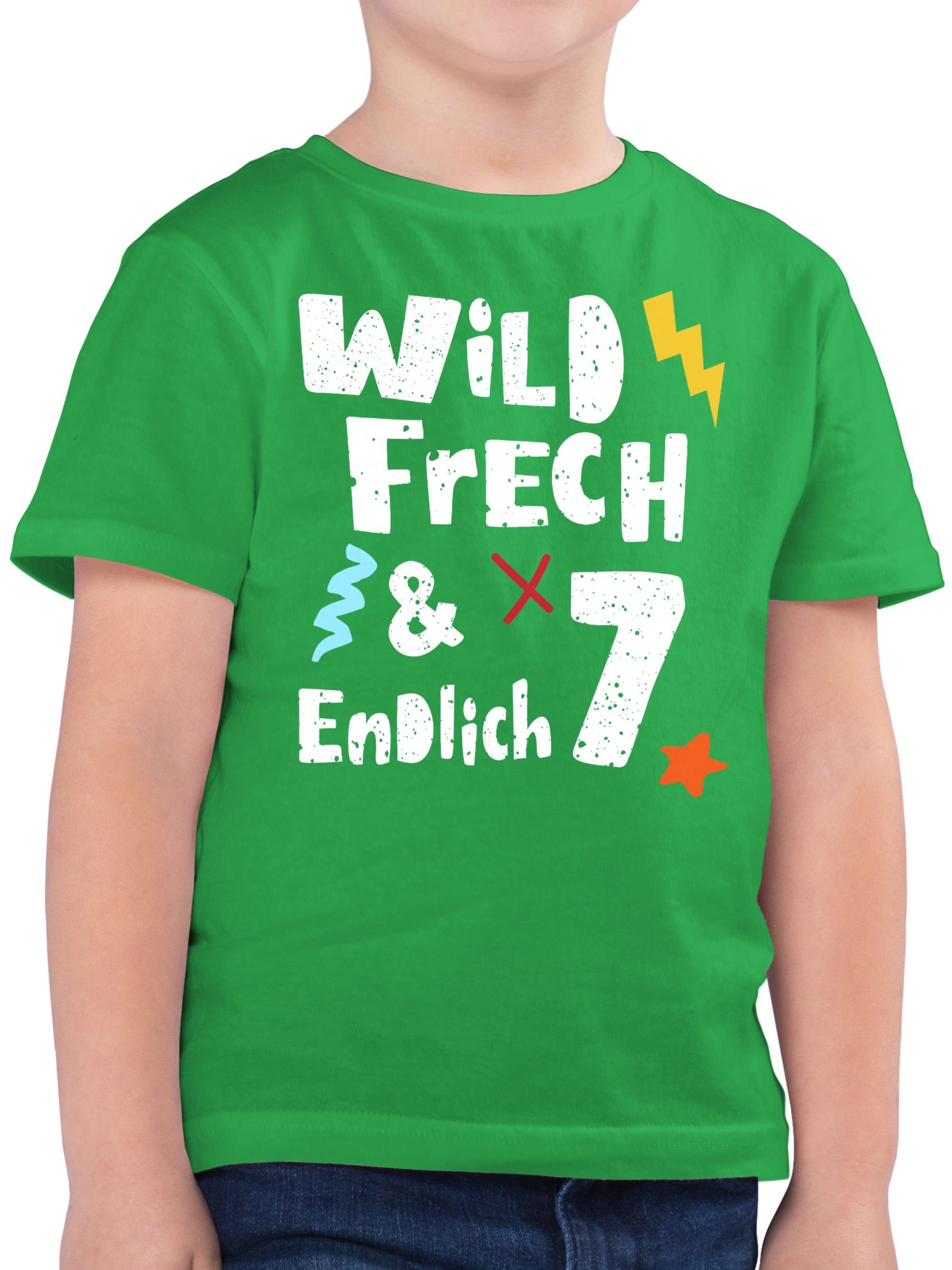 T-Shirt Wild frech und endlich 7 - Sieben Jahre Wunderbar