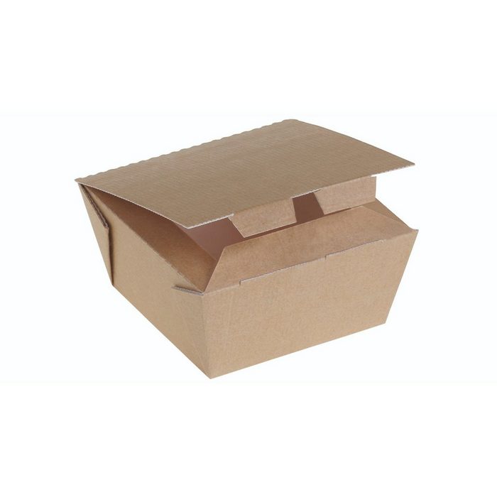 wisefood Lunchbox Food Box Kraft braun klein - 100x100x60mm Papier (270-tlg)