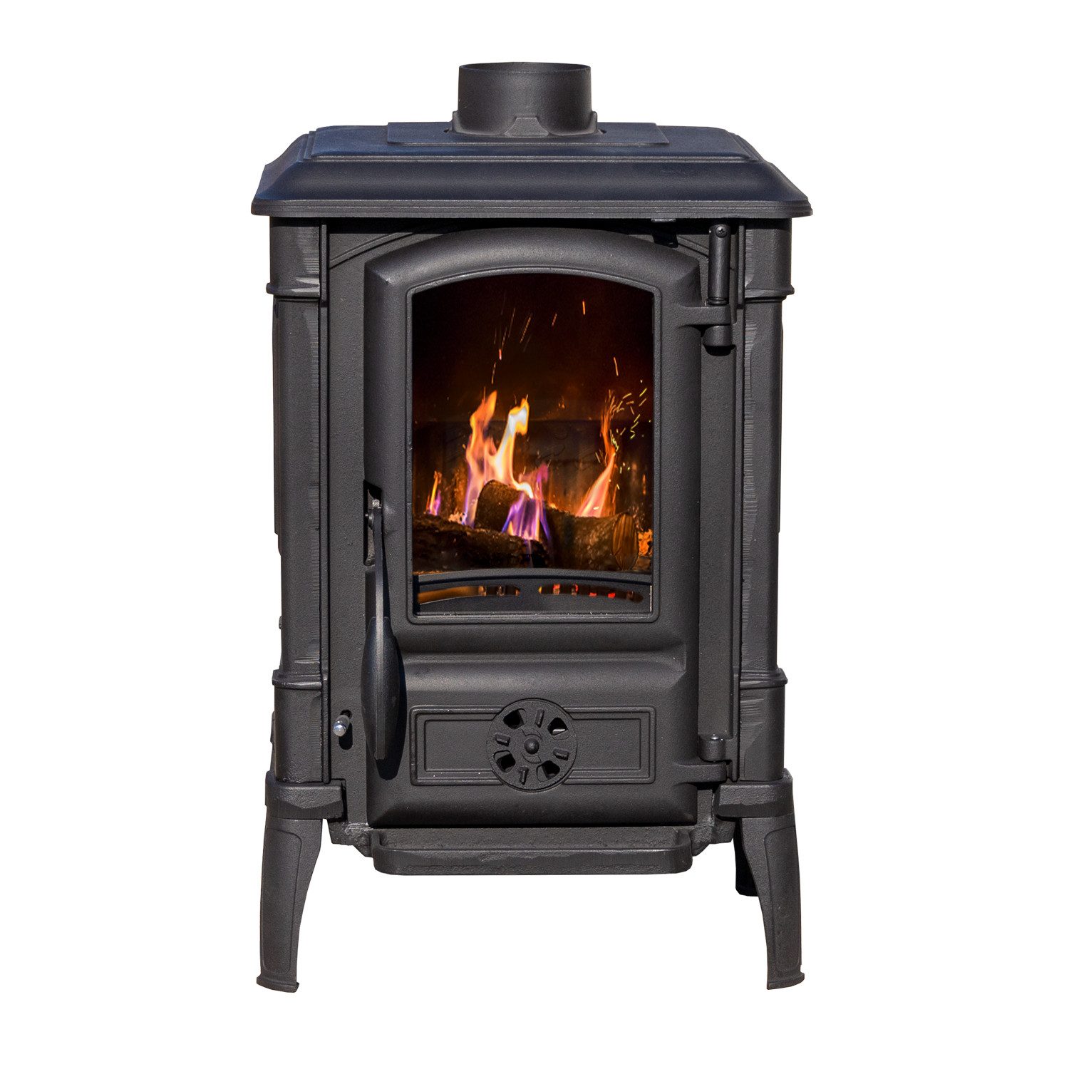 IKL LIVNICA - GUCA Kaminofen Dauerbrand Gusseisen Ofen Antik Holz Guca Arina Holzofen Klein Kamin, Zeitbrand, Dauerbrand