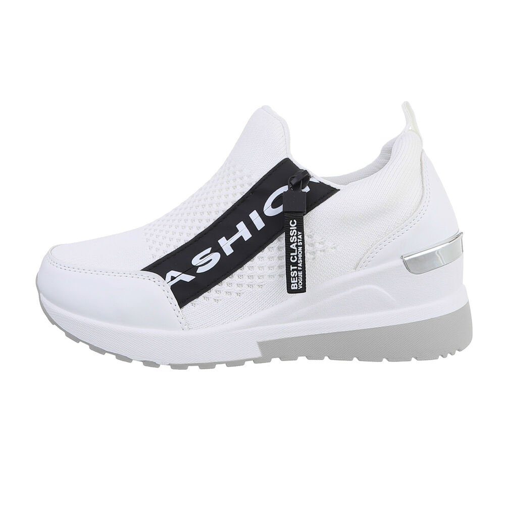 Ital-Design Damen Low-Top Freizeit Sneaker Keilabsatz/Wedge günstig online kaufen