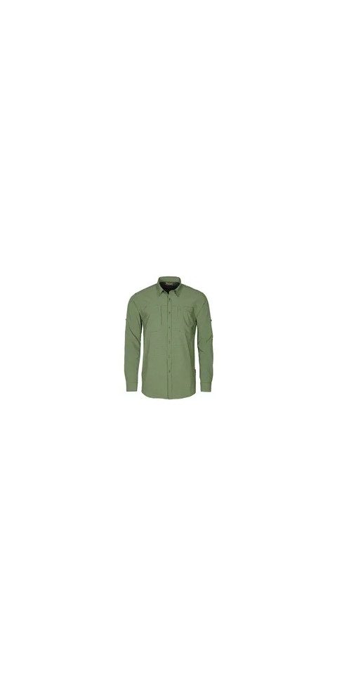 Pinewood Outdoorhemd InsectSafe Shirt PINE GREEN/OFFWHITE