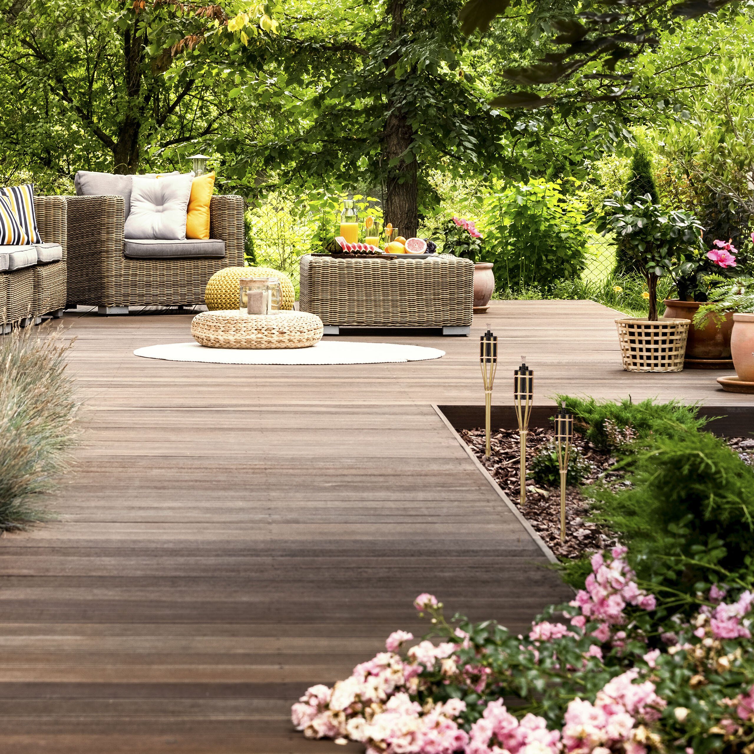 relaxdays Gartenfackel 50cm 8er Set