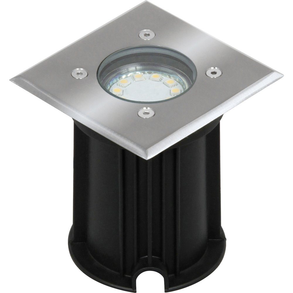 smartwares Einbauleuchte Smartwares 01.586.20 Außeneinbauleuchte GU10 LED 3 W Silber