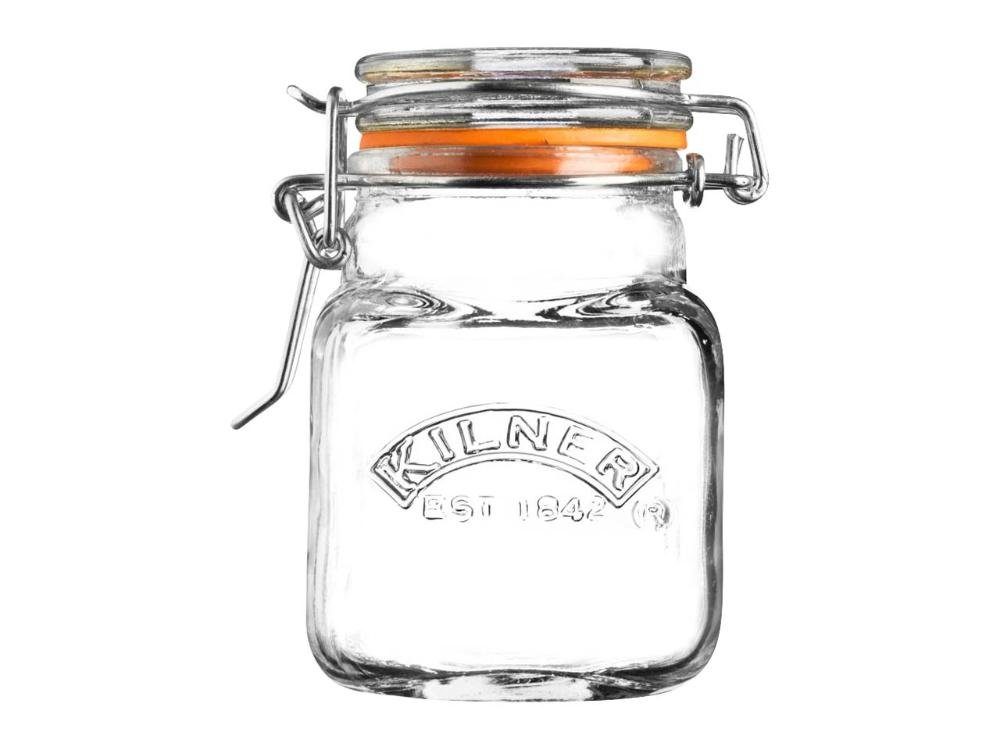 KILNER Vorratsdose KILNER Gewürzglas mit Bügelverschluss, Glas, Edelstahl