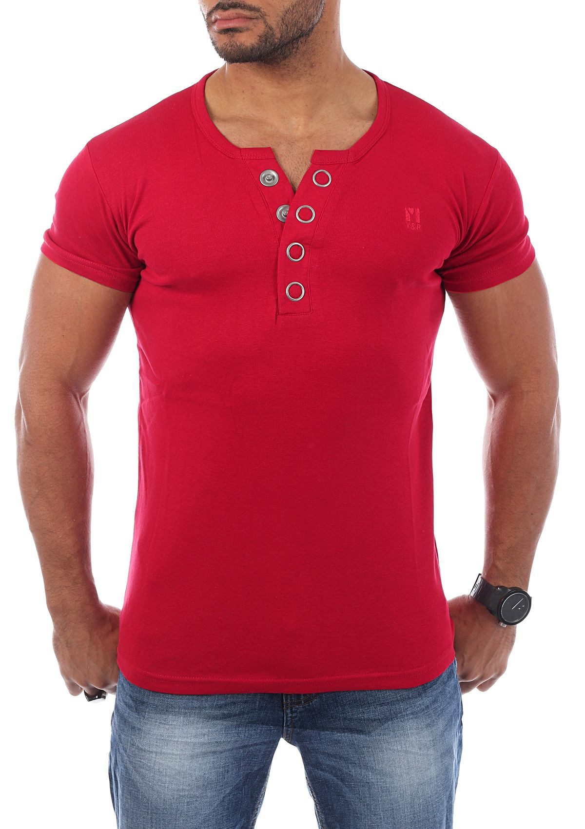 Young & Rich T-Shirt Herren basic günstig online kaufen