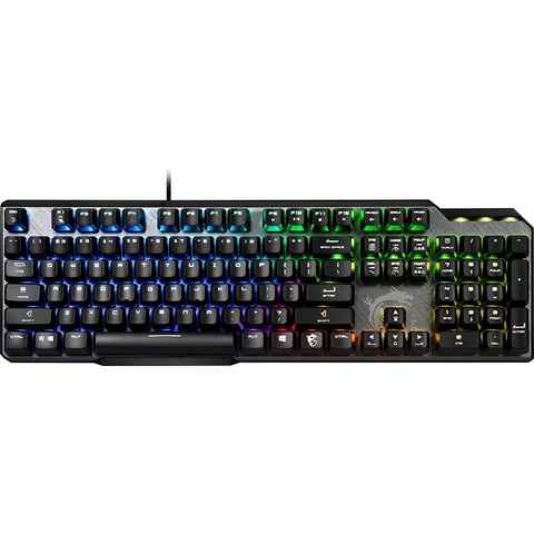 MSI Vigor GK50 Elite Box White Gaming-Tastatur (RGB-Beleuchtung pro Taste)